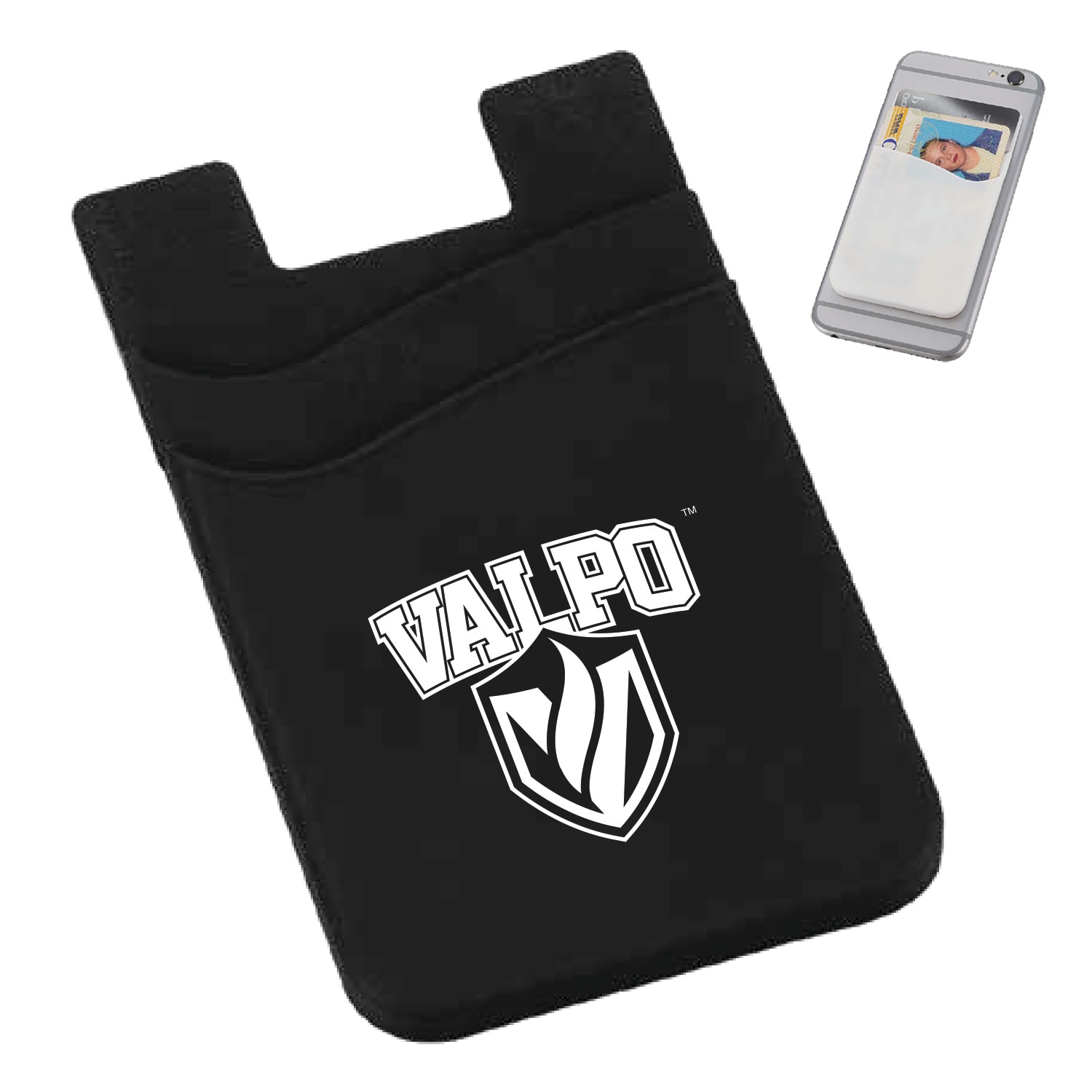 Dual Pocket Cell Phone Wallet Black