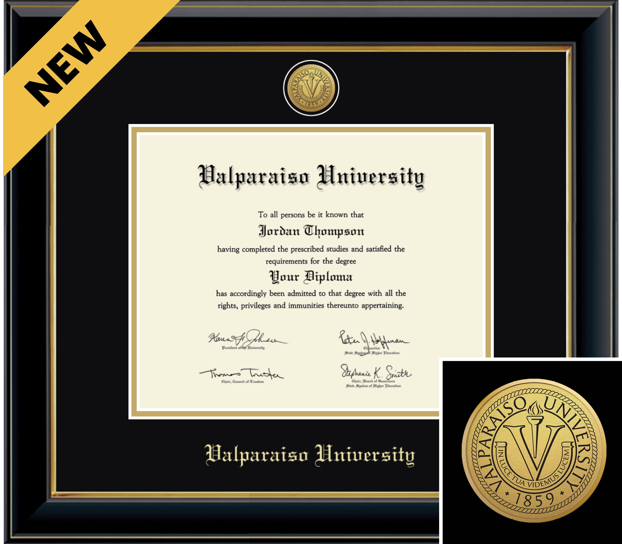 Church Hill Classics Onyx 8x10 Black Diploma Frame