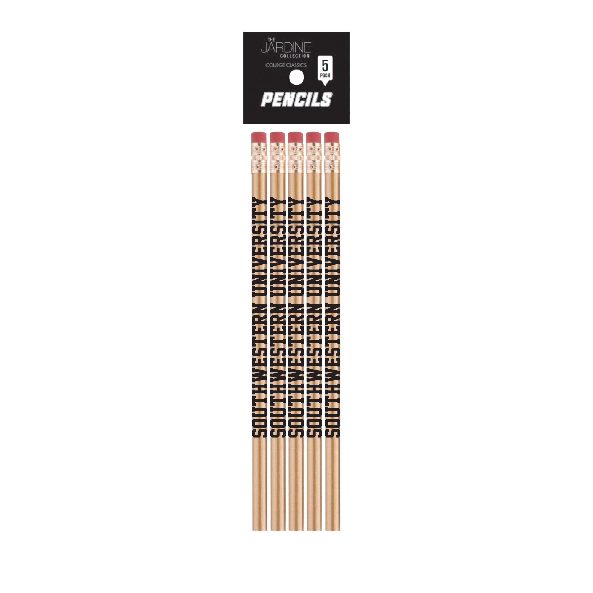 Emblematic Pencil 5pk School Name