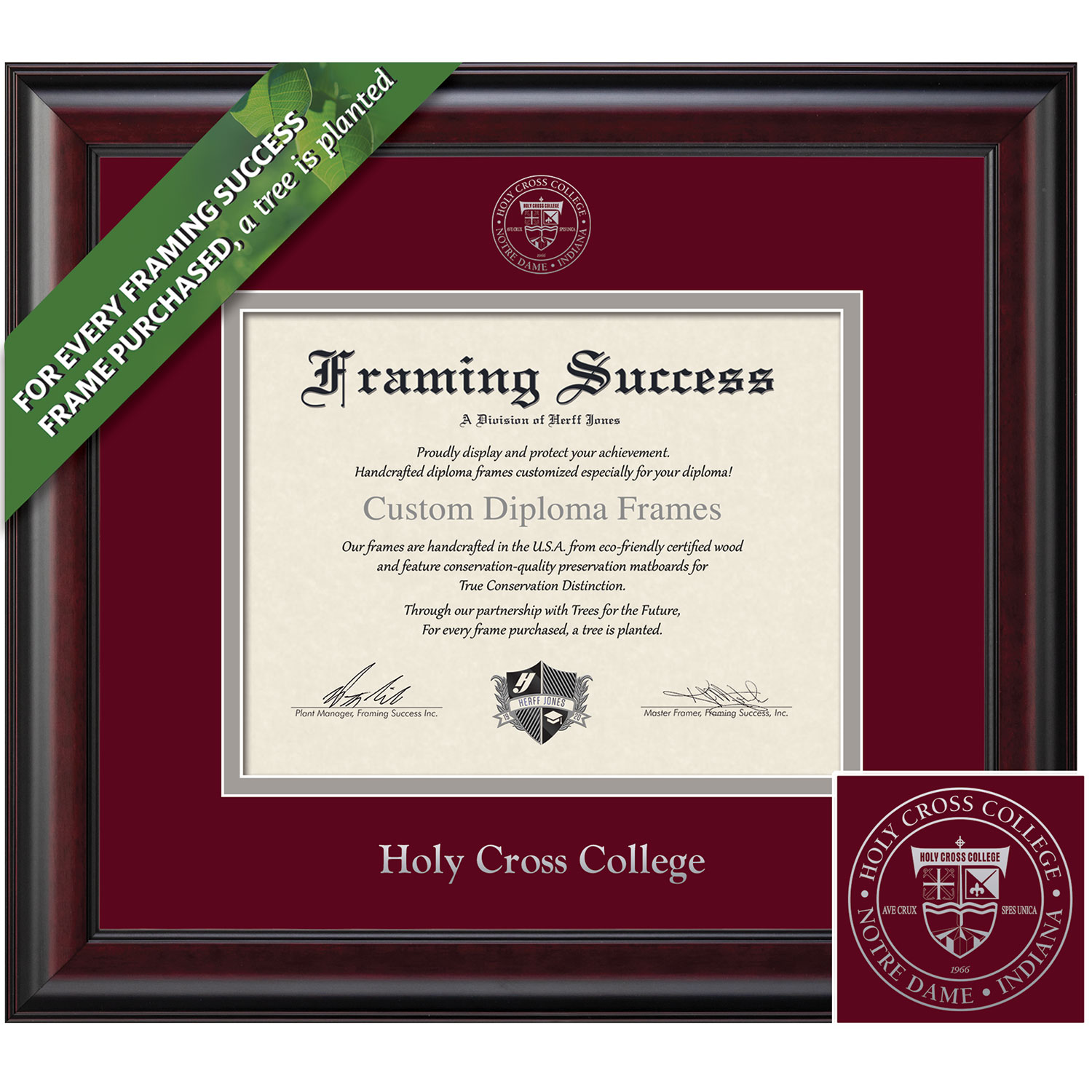 Framing Success 8.5 x 11 Classic Silver Embossed School Seal Bachelors Diploma Frame