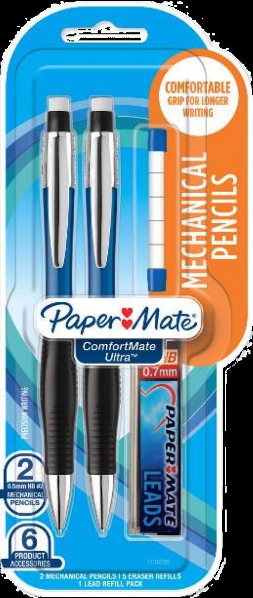 Paper Mate ComfortMate Ultra Starter Set Mechanical Pencil 0.5 mm 2Pack