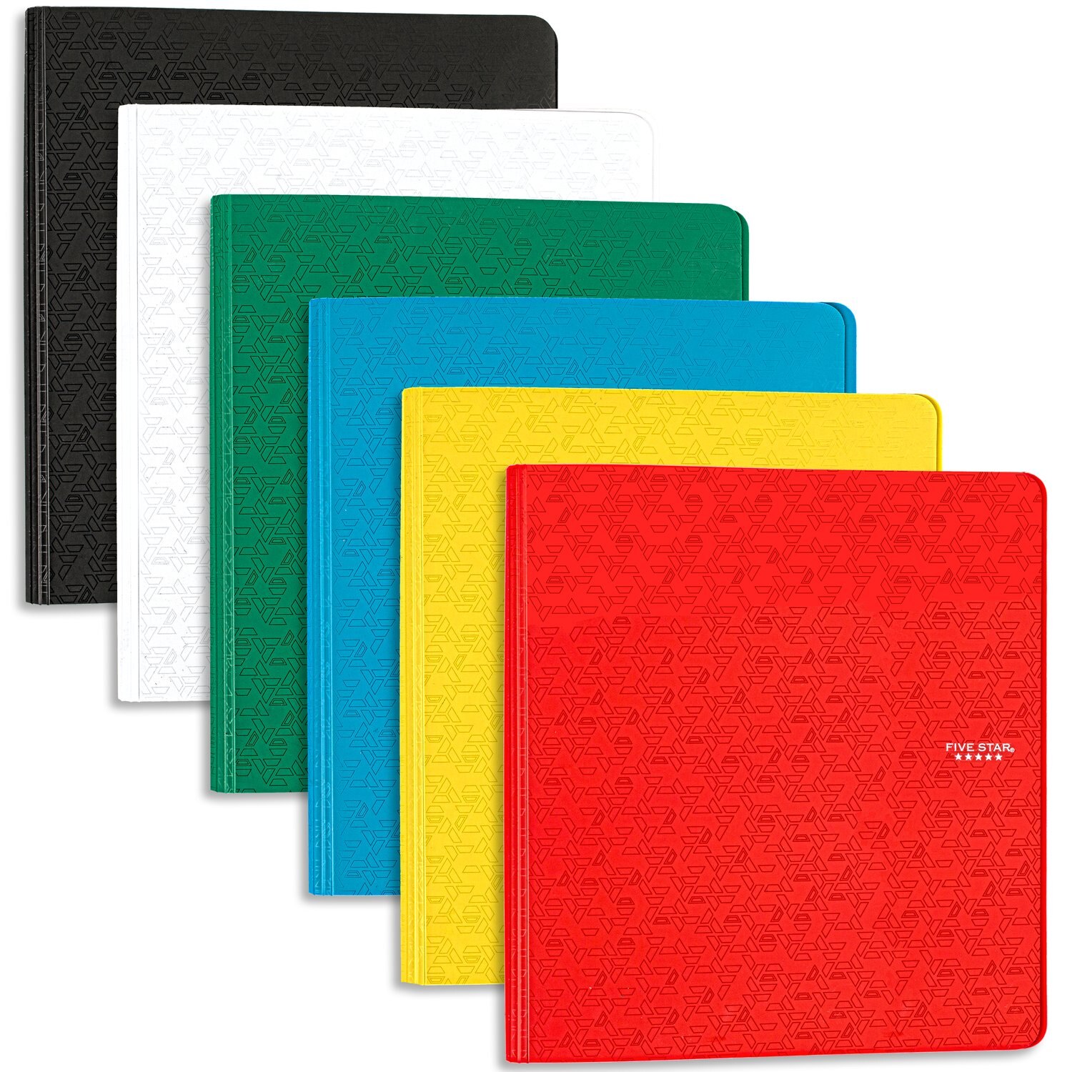 Five Star 1 Plastic Binder Assorted Colors 11 34 x 11