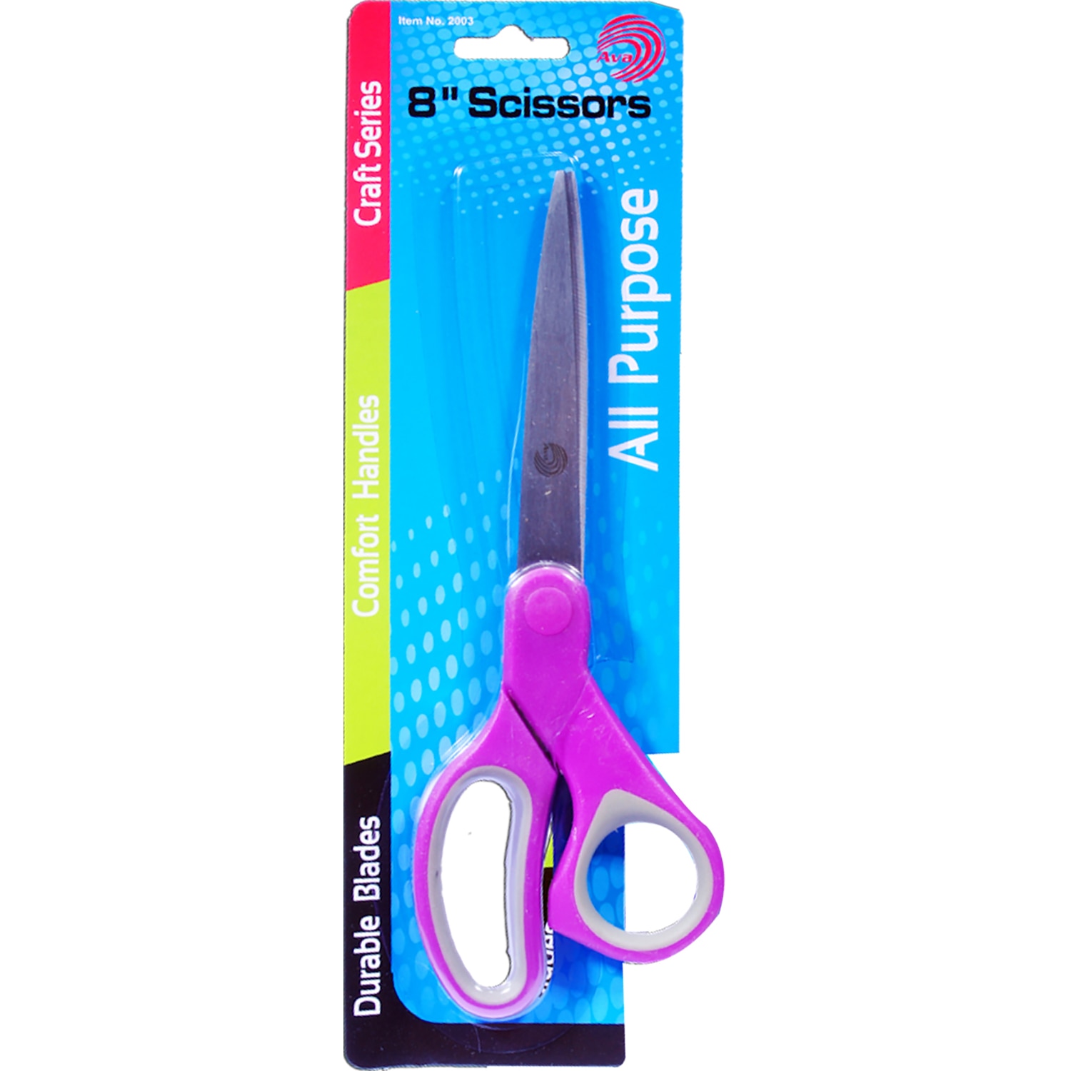 Avantix 8" All Purpose Adult Scissors Assorted Colors