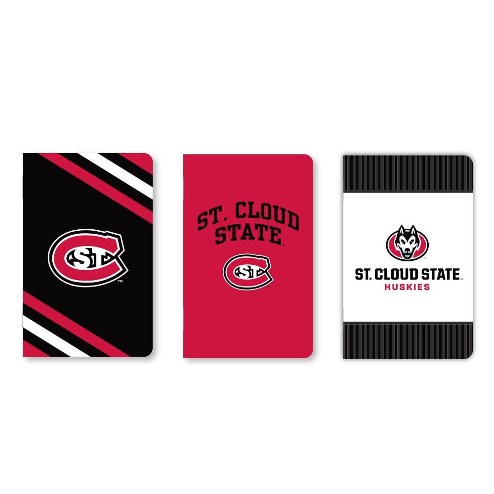 Set of 3 School Spirit Pocket Sized Mini Notebooks