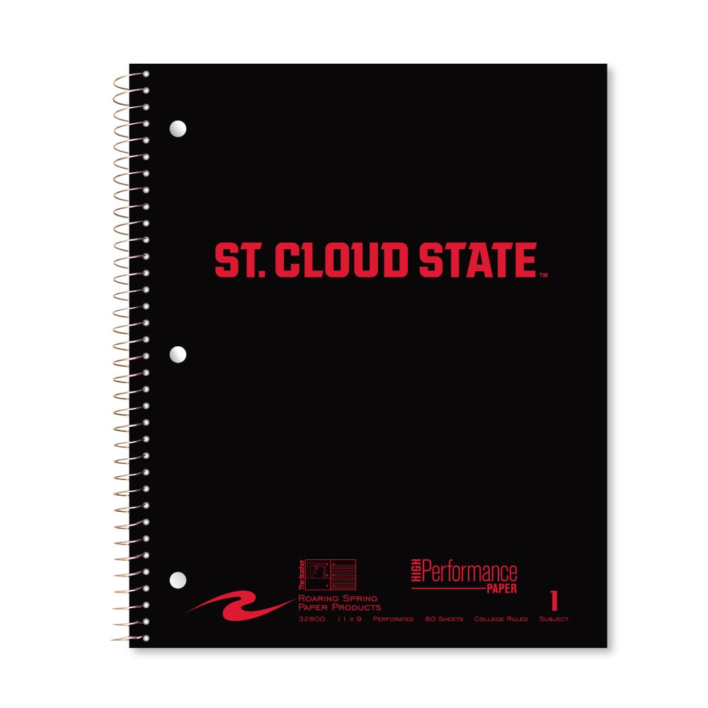 Roaring Premium 1 Subject Notebook, 8.5x11 College Ruled 20lb Paper, Pressboard Foil Cover