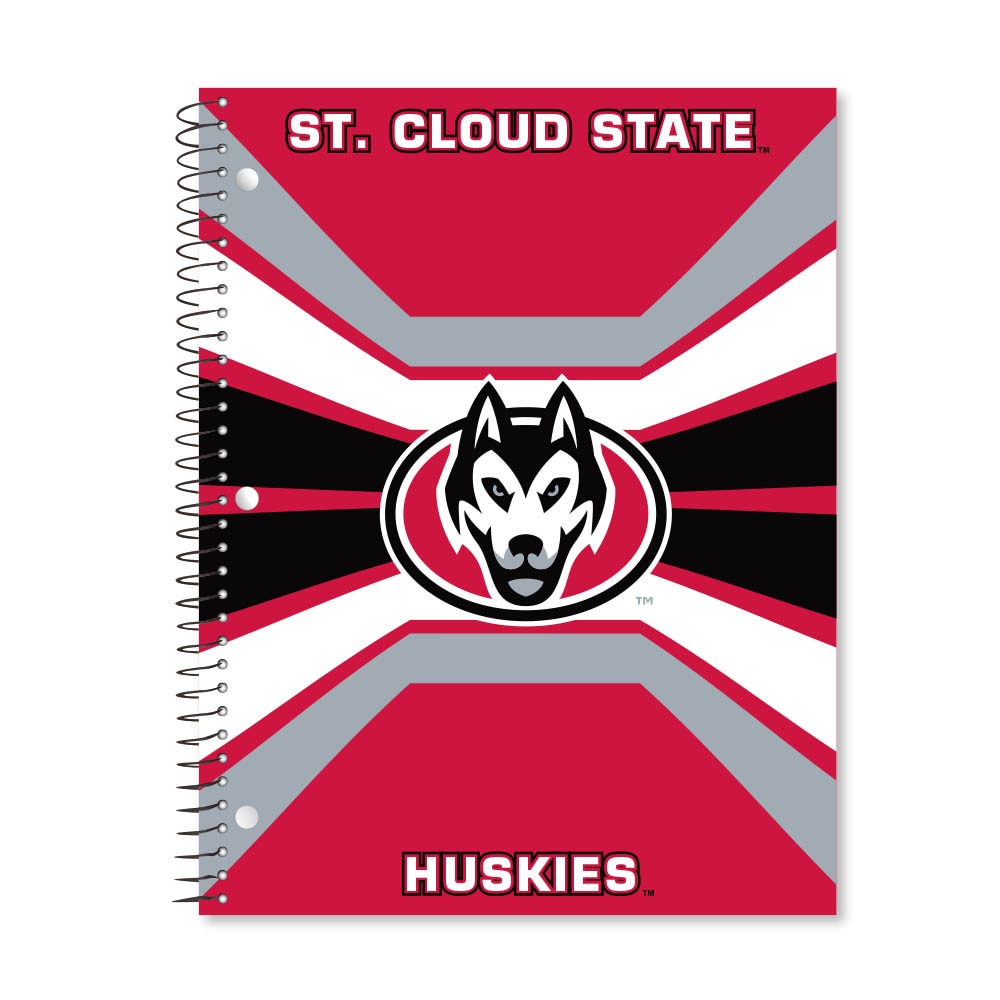 Digi Color Warp 1 Subject 11"x8.5" 70 Count College Ruled Spiral Notebook