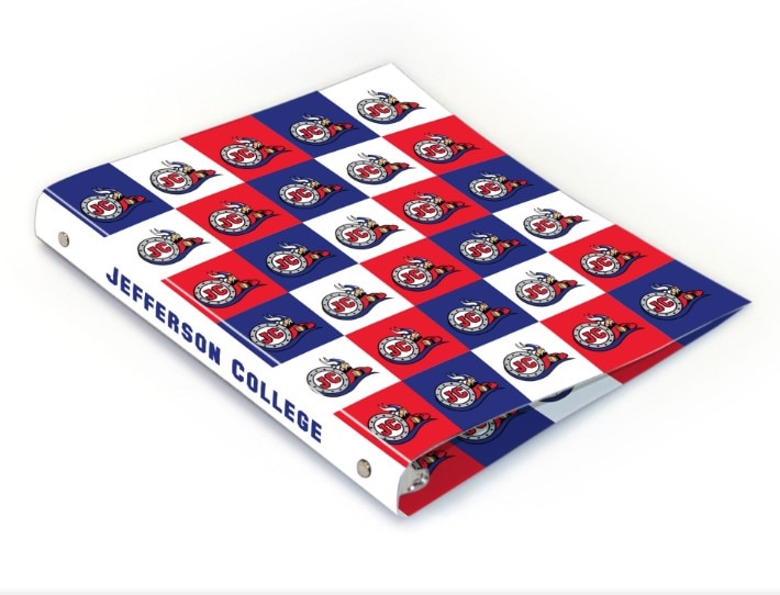 St. Cloud State University Full Color 2 sided Imprinted Flexible 1" Spirit 2 Binder 10.5" x 11.5"