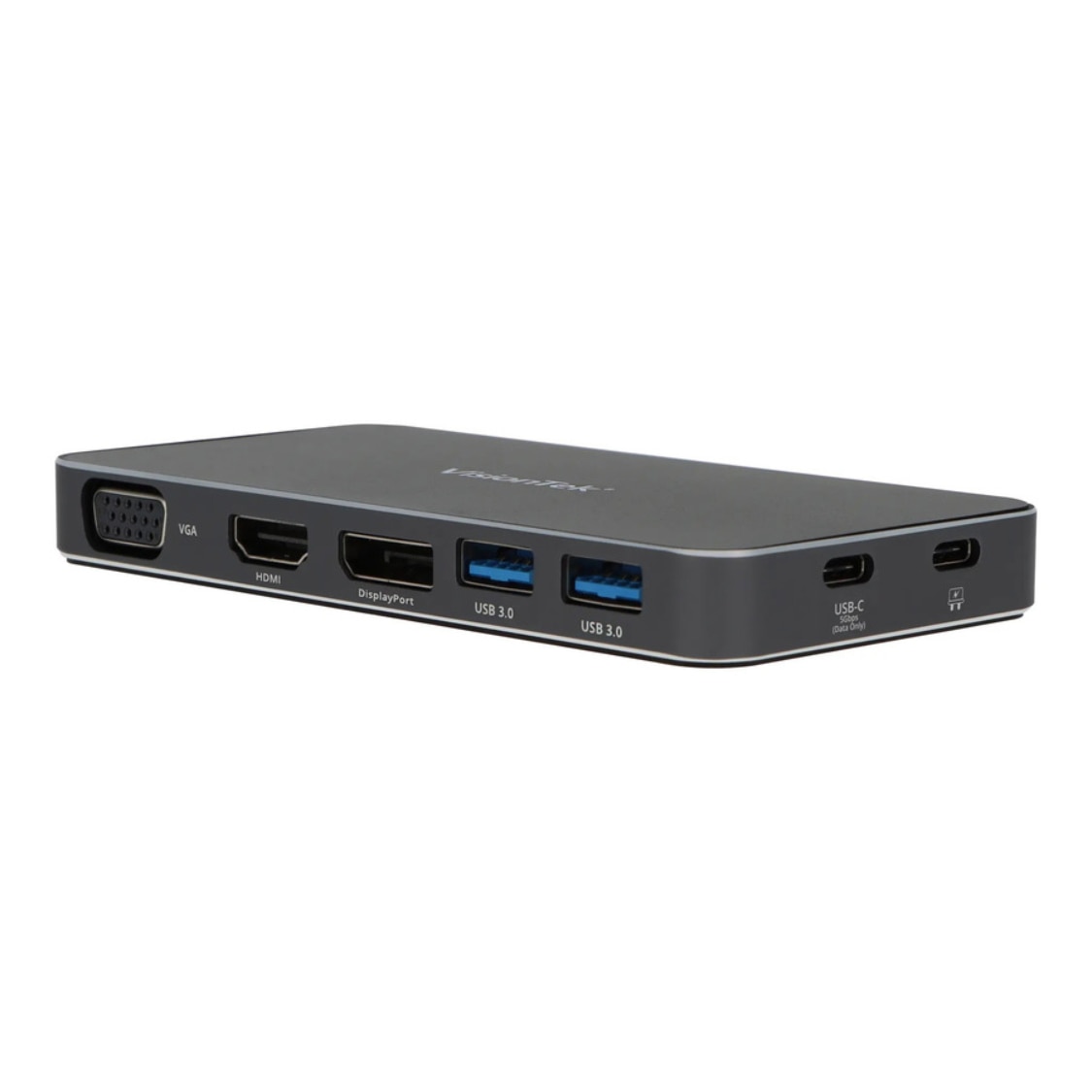 VisionTek VT210 Dual Display USB-C Docking Station with Power Passthrough