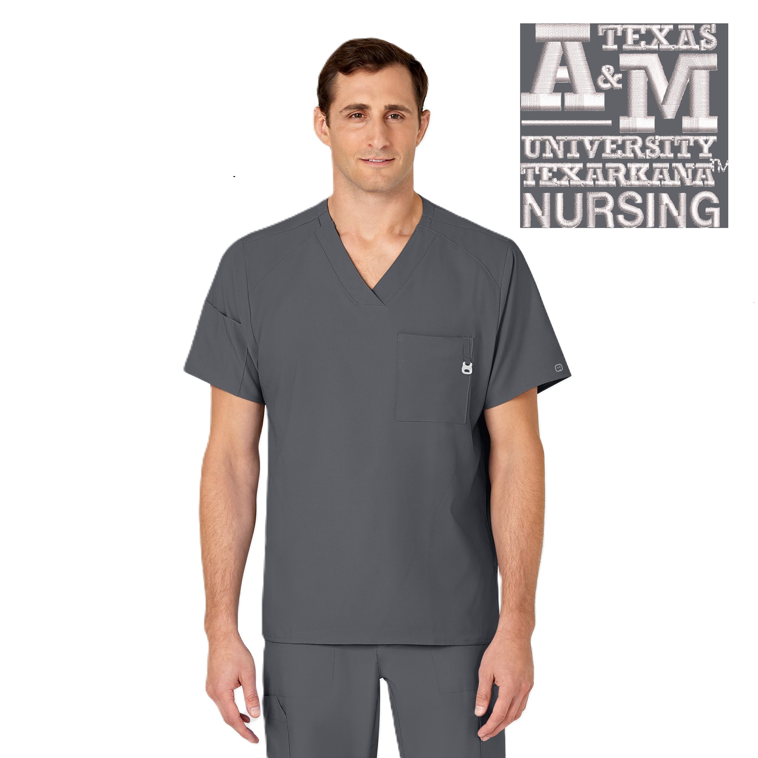 Wink W123 Men's V-Neck Top 6355TAMT1