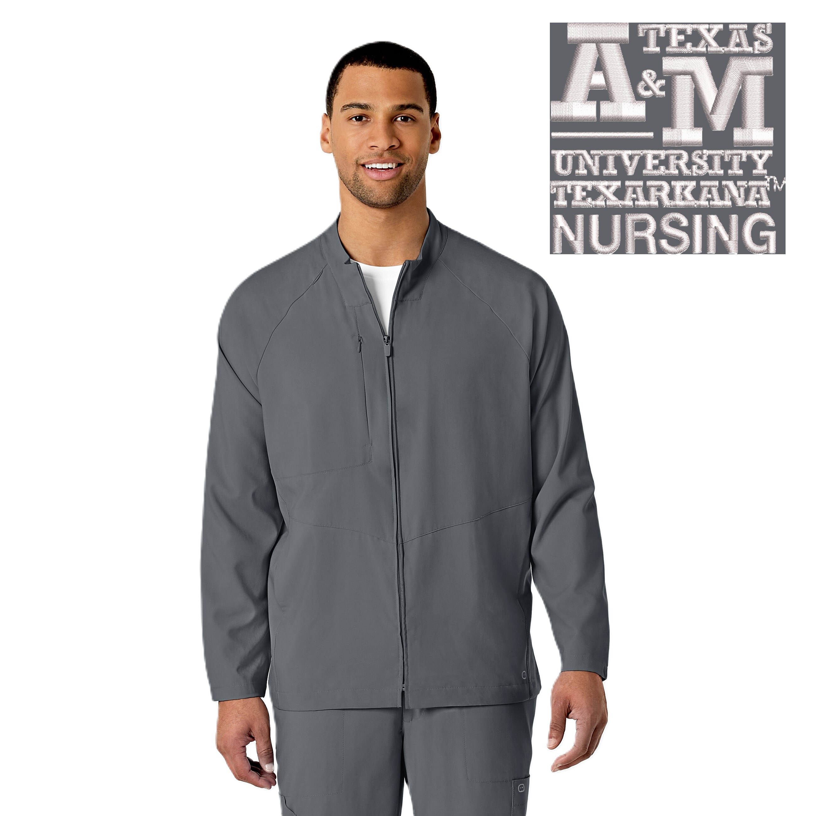 Wink W123 Men's Zip Front Jacket 8355TAMT1