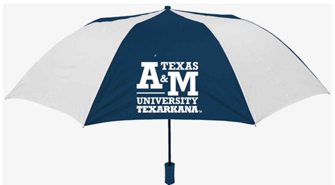 "The Sport" 2-Tone Emblematic Umbrella Automatic Folding 48" Coverage