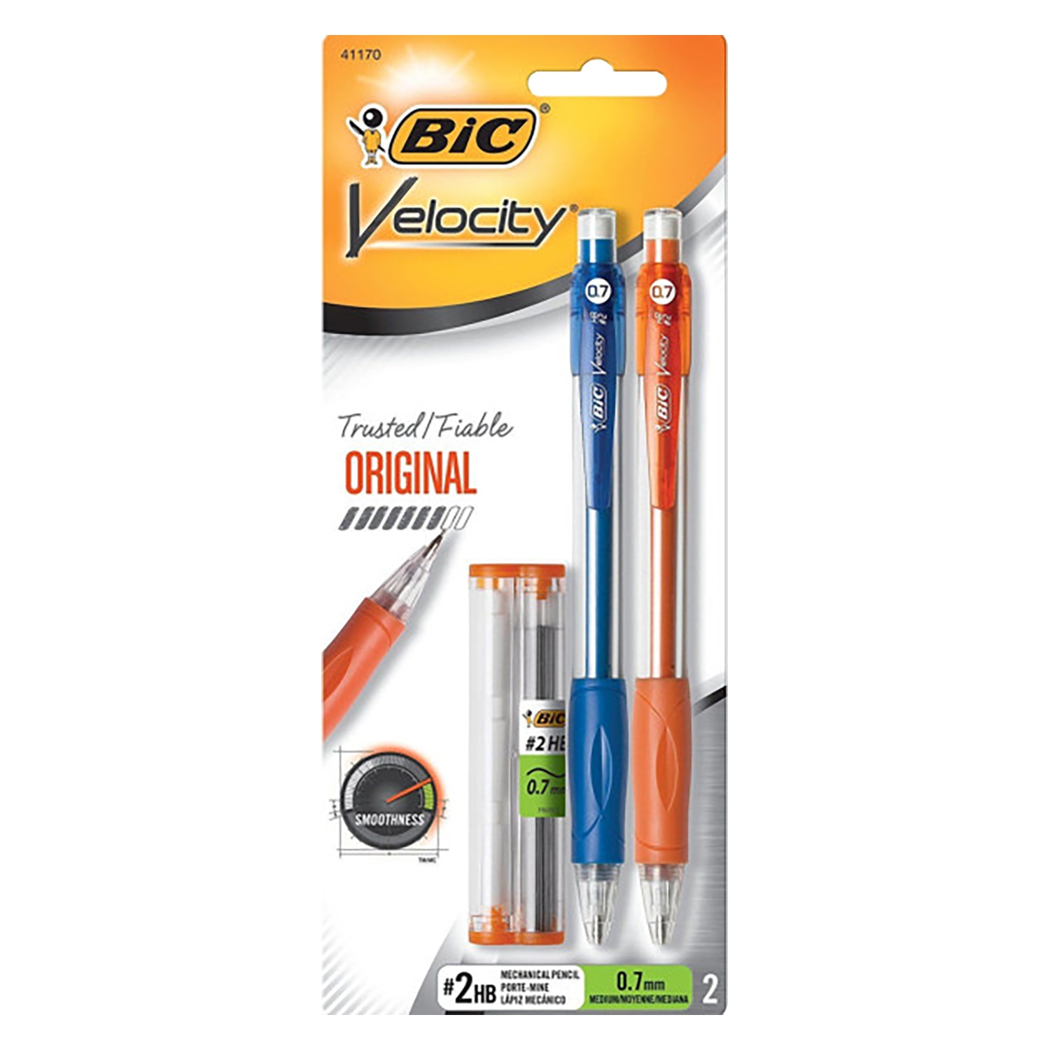 BIC Velocity Mechanical Pencil 0.7mm Medium 2Pack