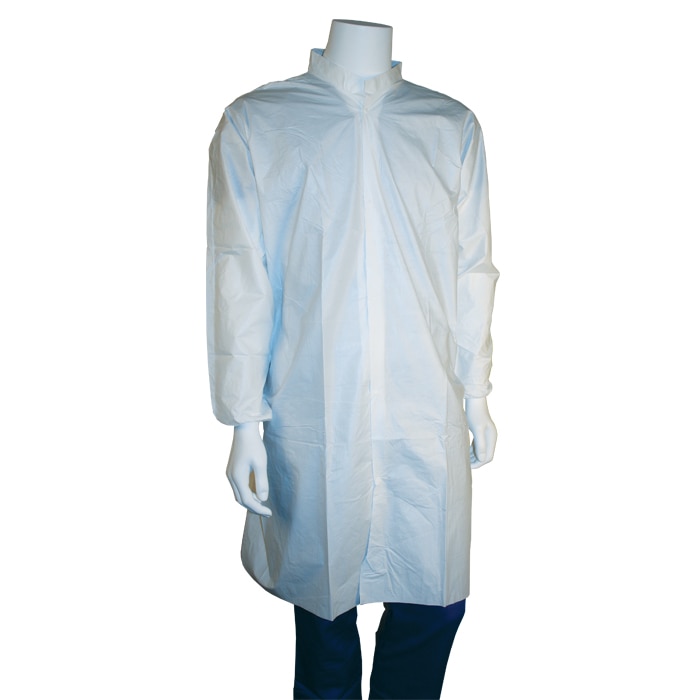 Disposable PPE Lab Coat Elastic Wrist, RP-SM