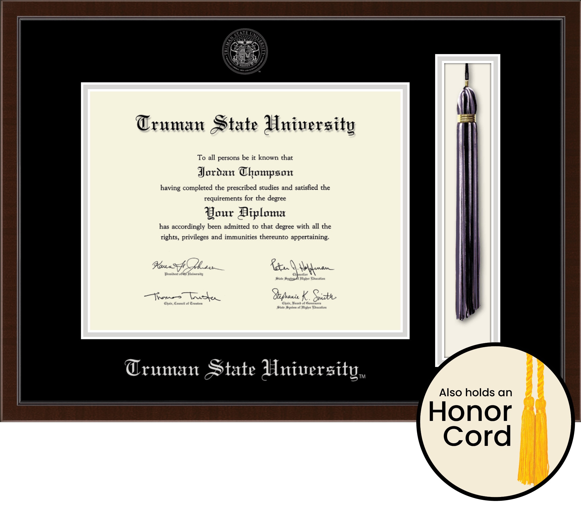 Church Hill Classics, Tassel, 8.5x11, Walnut, Diploma Frame