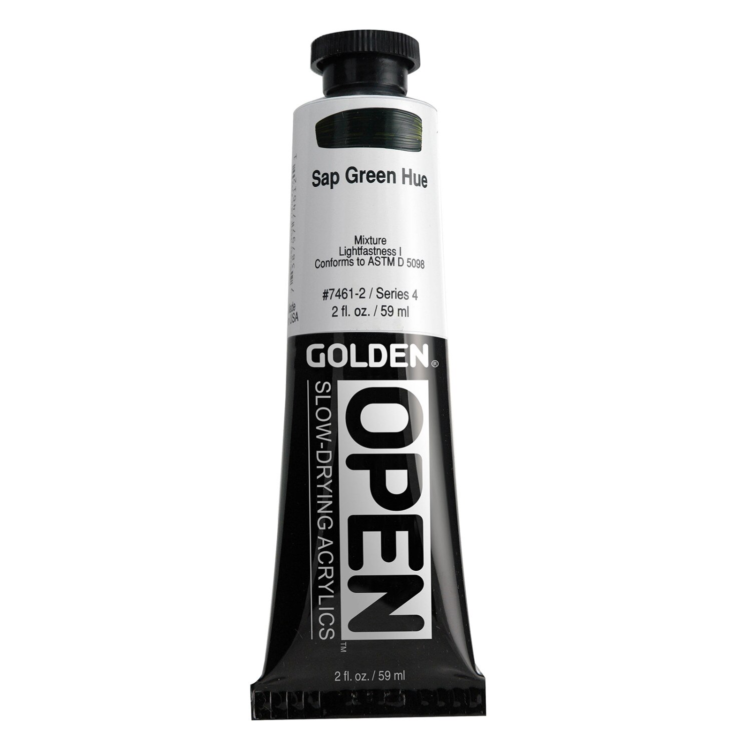 Golden(R) OPEN Acrylic, 2 oz., Sap Green Hue