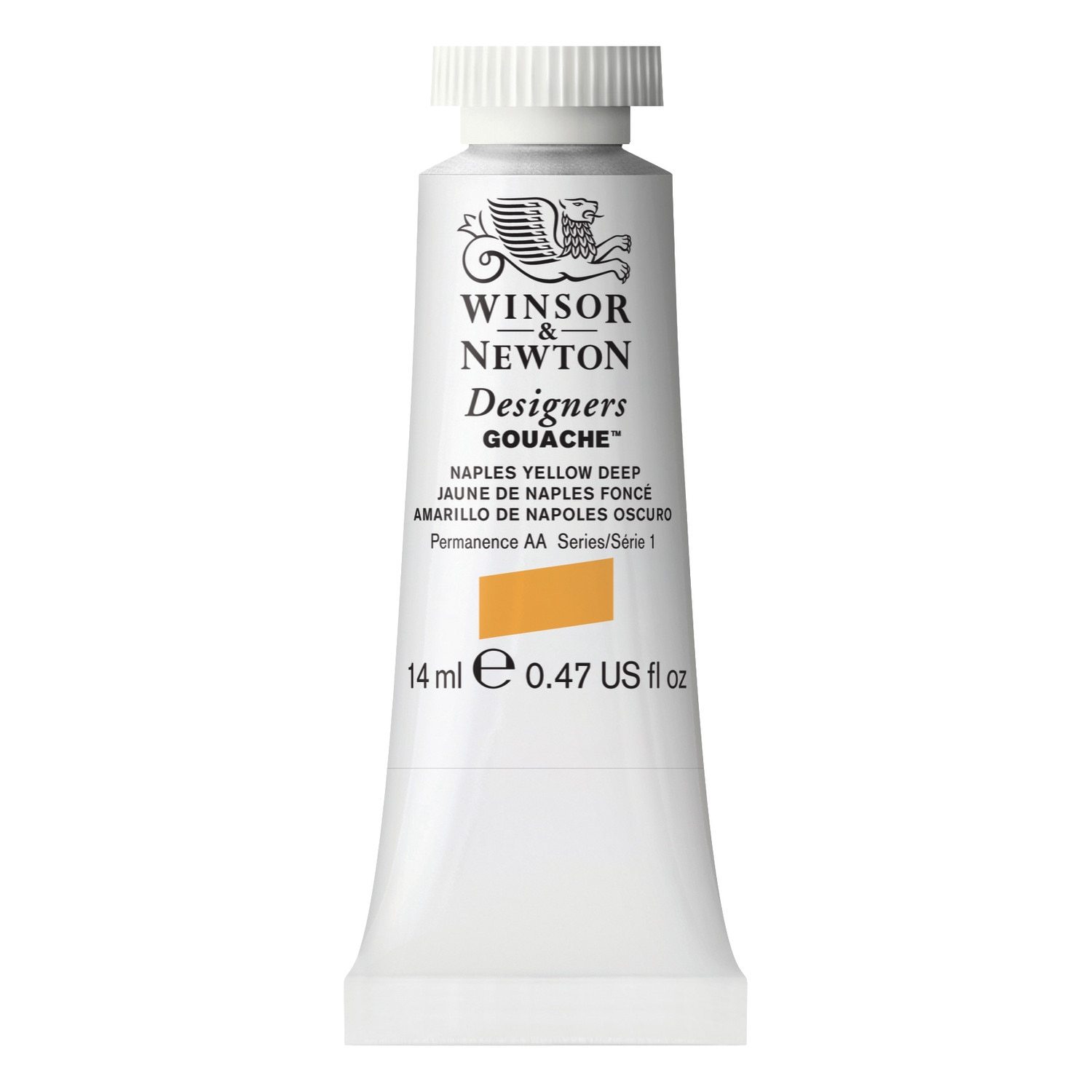 Winsor & Newton Designers Gouache Color, 14ml, Naples Yellow Deep