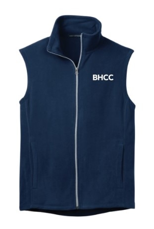 BHCC Navy Microfleece Vest