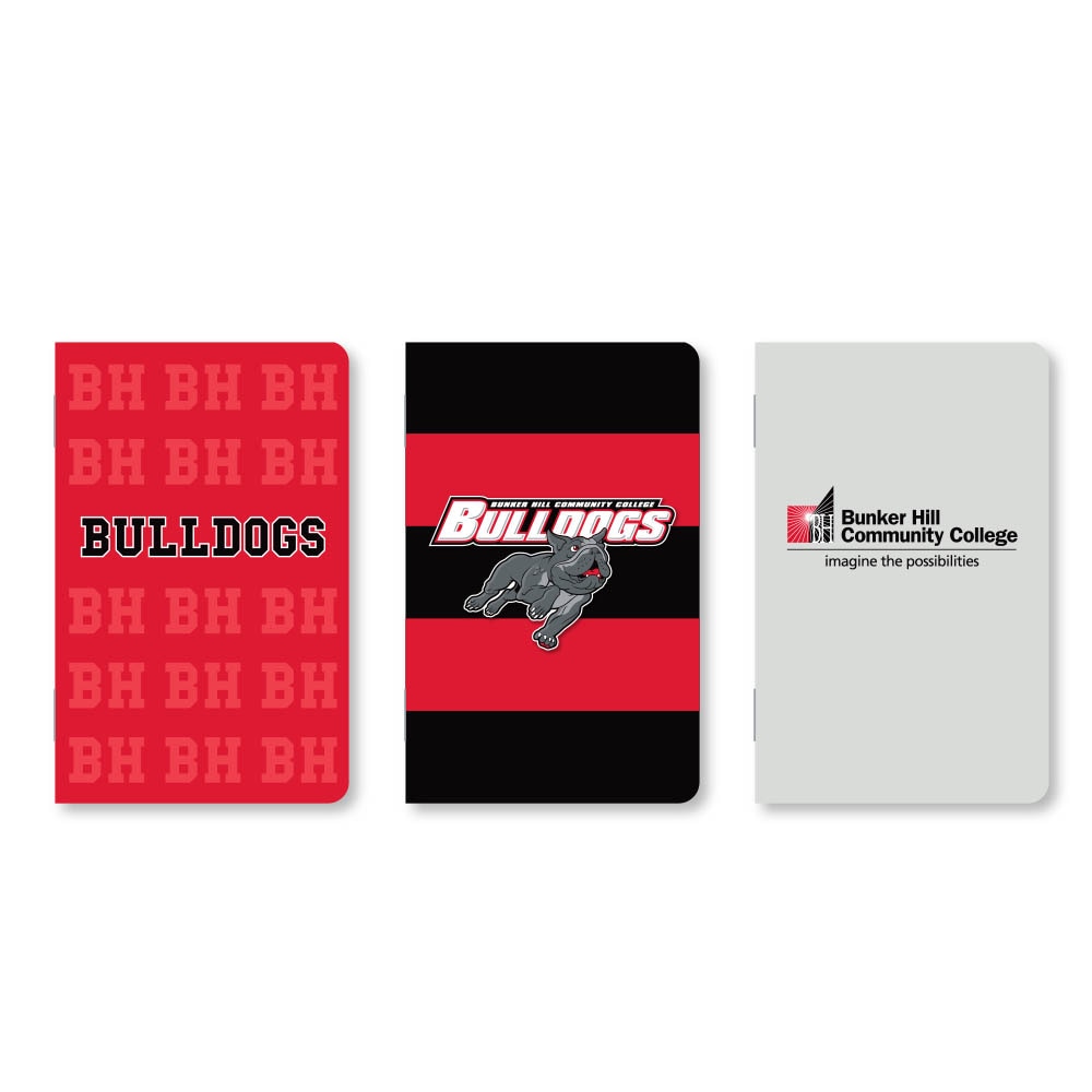 Set of 3 School Spirit Pocket Sized Mini Notebooks