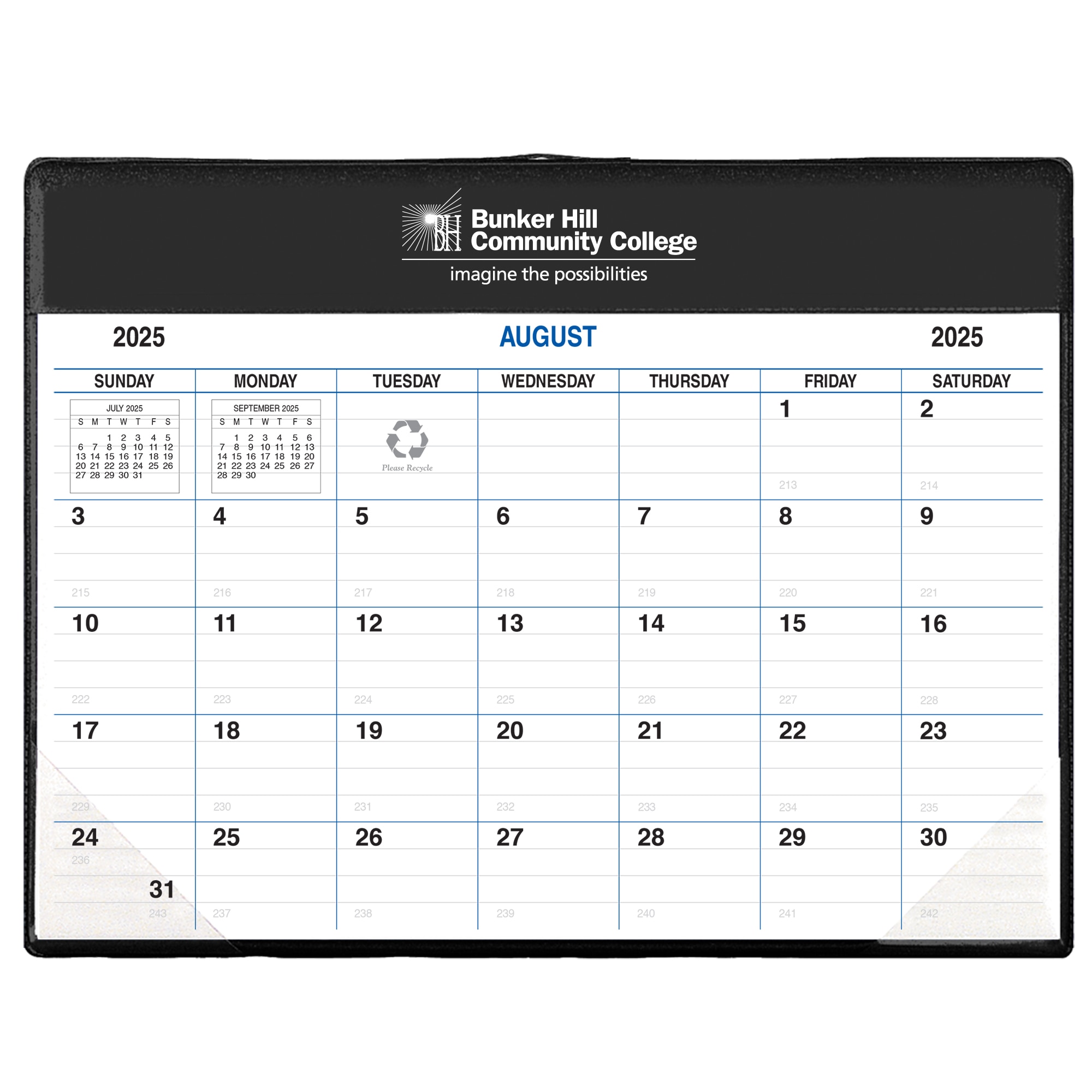 Payne 25-26 Imprinted Academic Calendar Pad Planner 8.5"x11"