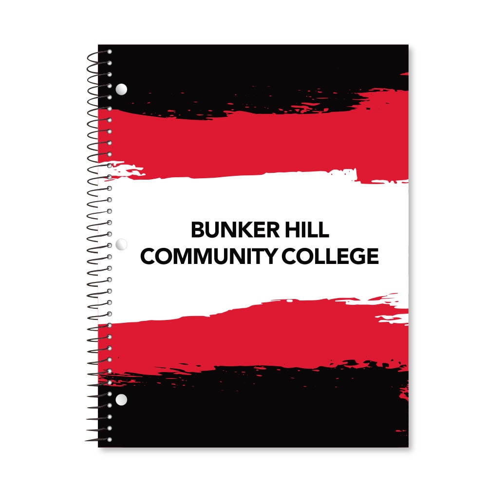 Digi Paint Strokes 1 Subject 11"x8.5" 70 Count College Ruled Spiral Notebook