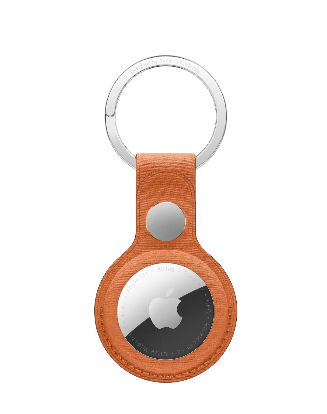 AirTag FineWoven Key Ring - Fox Orange