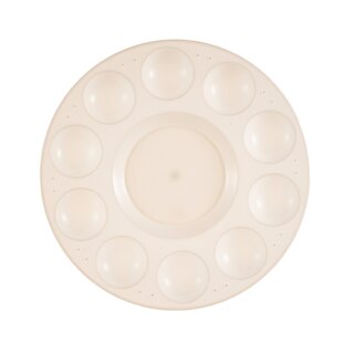 Art Alternatives  Water/Paint Tray, White Plastic 10 Well Round