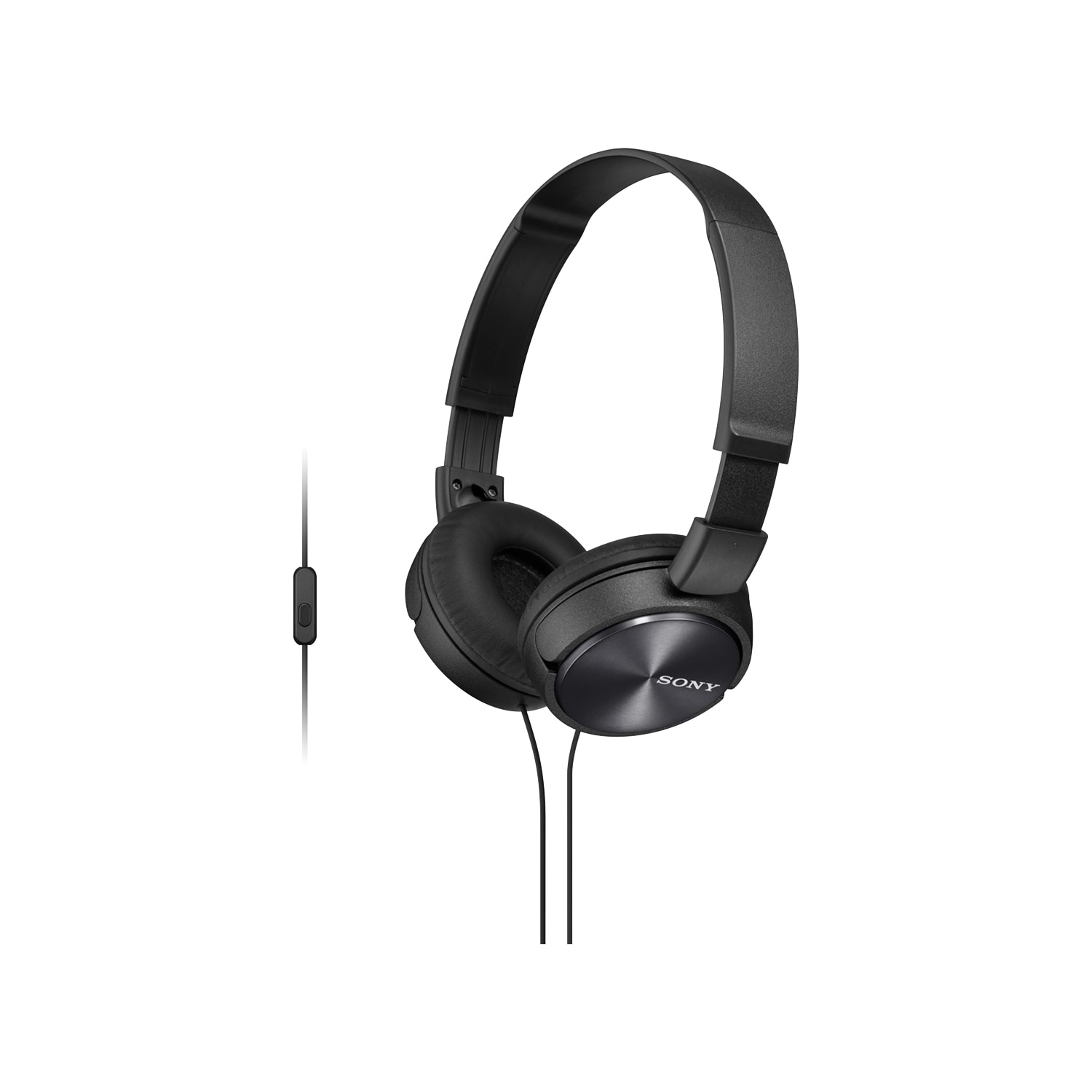 Sony Stereo Headphones with Mic Box- Black