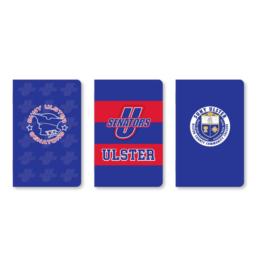 Set of 3 School Spirit Pocket Sized Mini Notebooks