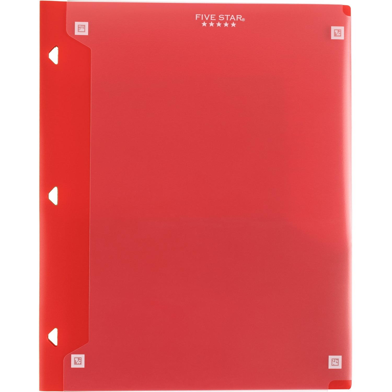 Five Star Customizable Plastic Folder 9 x 11  Assorted Colors