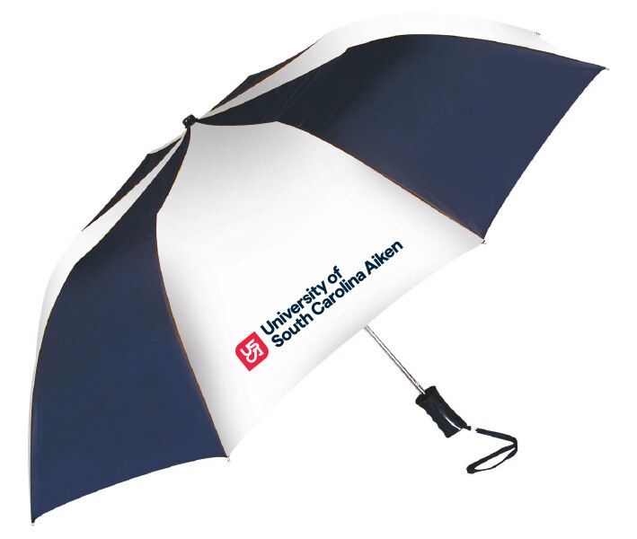 "The Sport" 2-Tone Emblematic Umbrella Automatic Folding 48" Coverage
