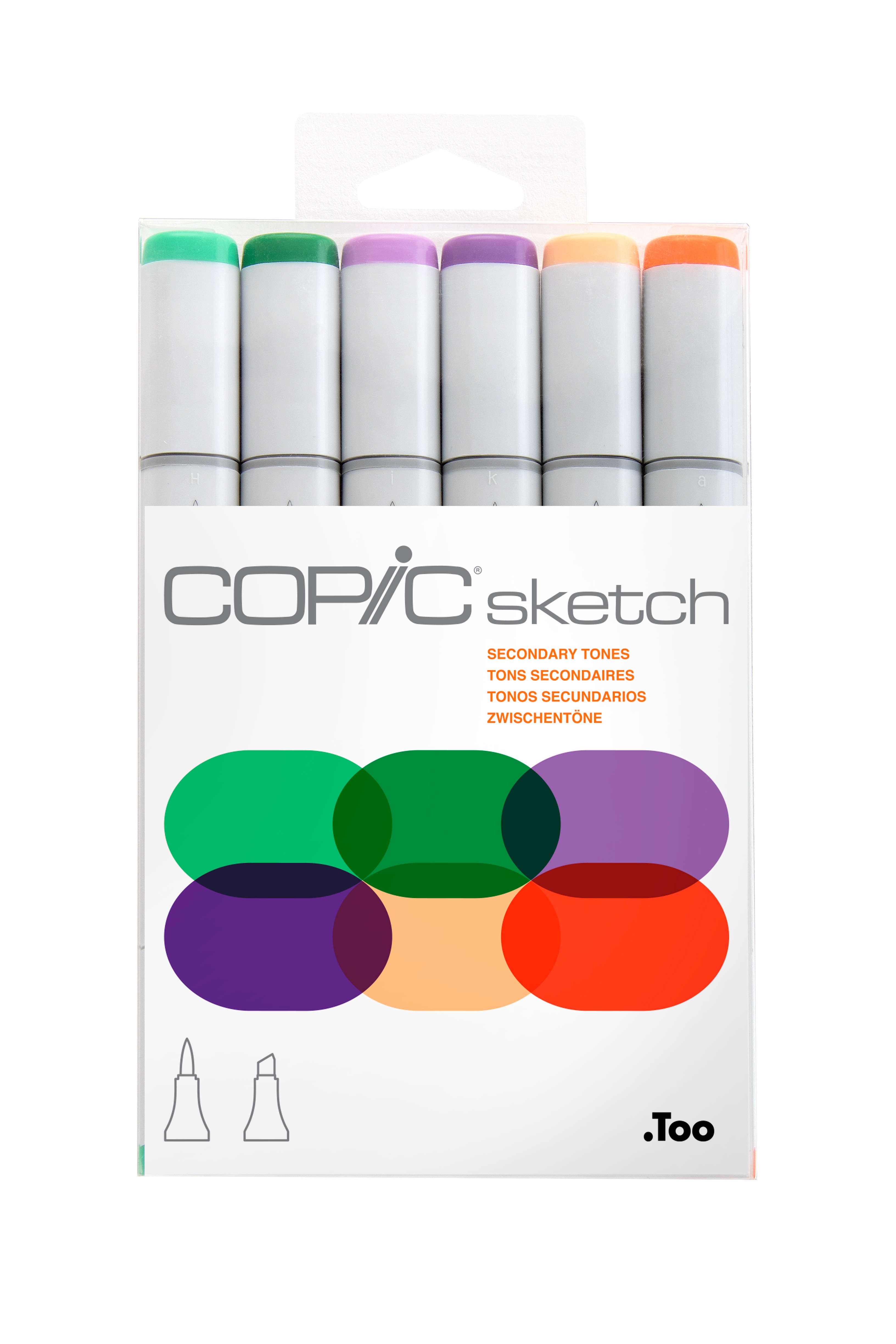 Copic(R) Sketch Marker Set, Secondary Tones