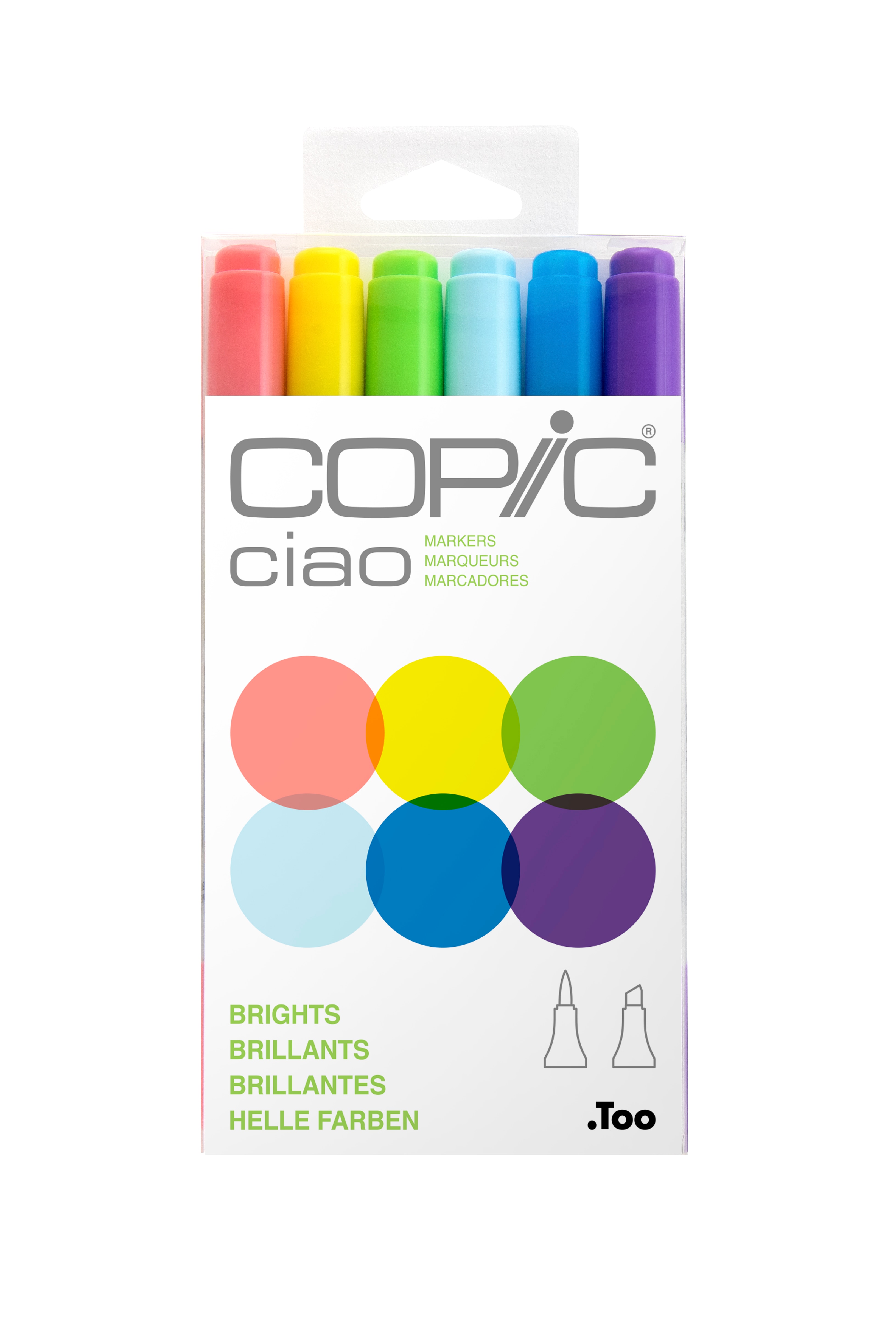 Copic(R) Ciao Marker Set, Brights