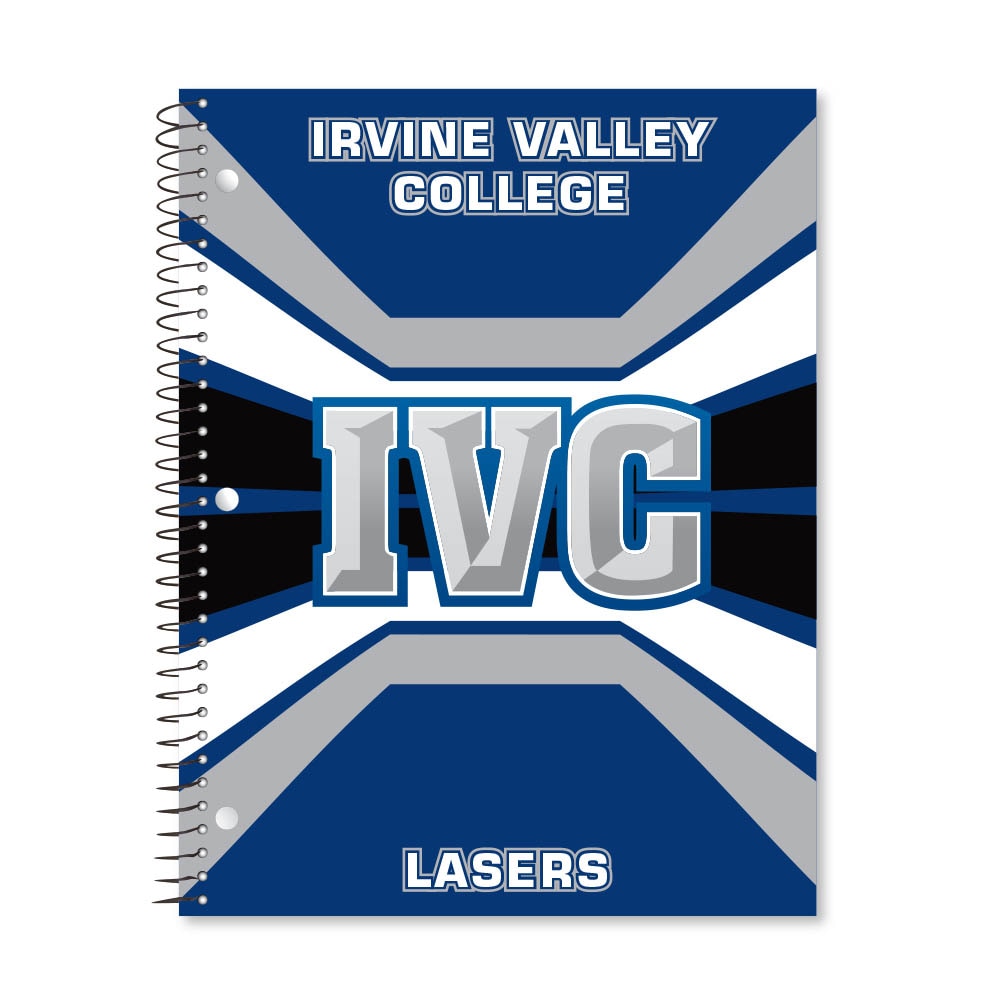 Digi Color Warp 1 Subject 11"x8.5" 70 Count College Ruled Spiral Notebook