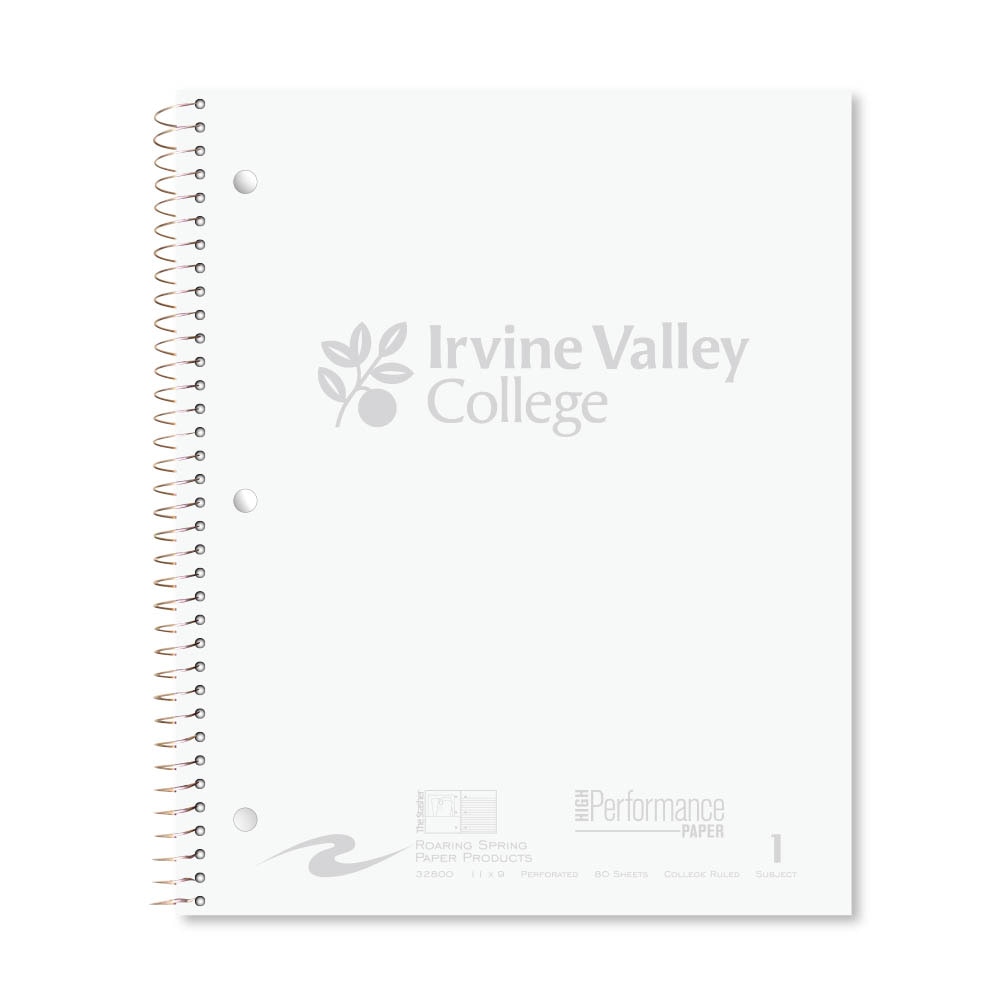 Roaring Premium 1 Subject Notebook, 8.5x11 College Ruled 20lb Paper, Pressboard Foil Cover