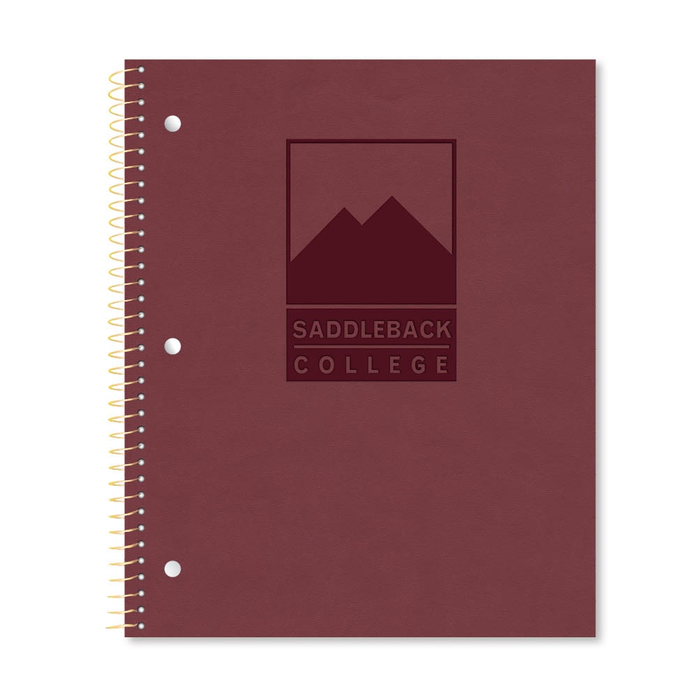 Roaring Premium 1 Subject Notebook 8.5x11 College Ruled 20lb Paper Impressions Leatherette Burnish Cover