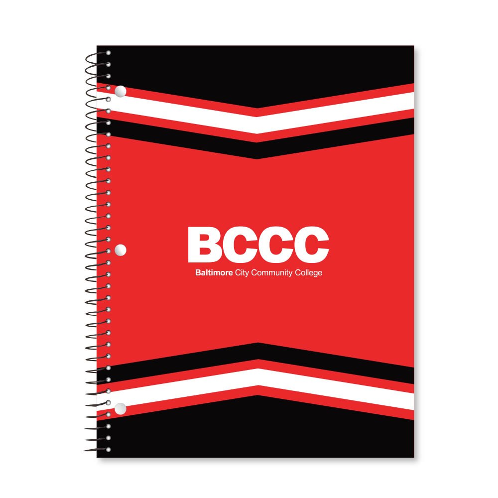 Digi Color Warp 1 Subject 11"x8.5" 70 Count College Ruled Spiral Notebook