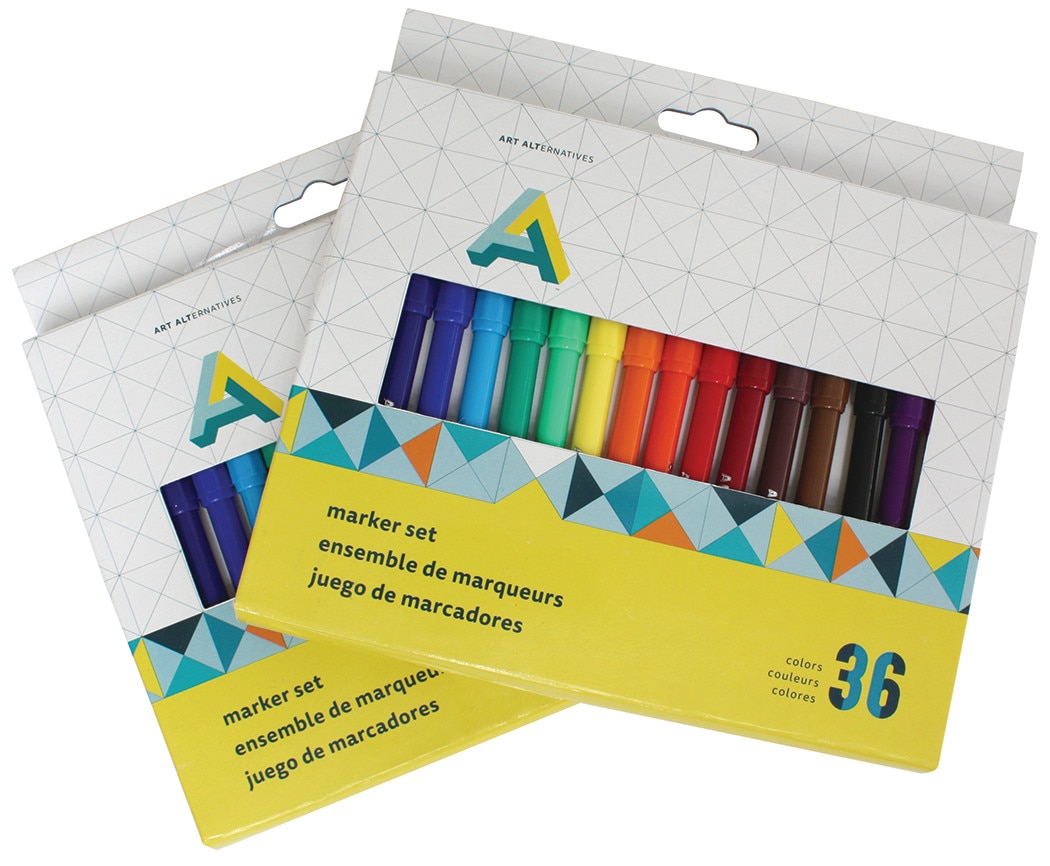 Art Alternatives Marker Set, 36-Colors