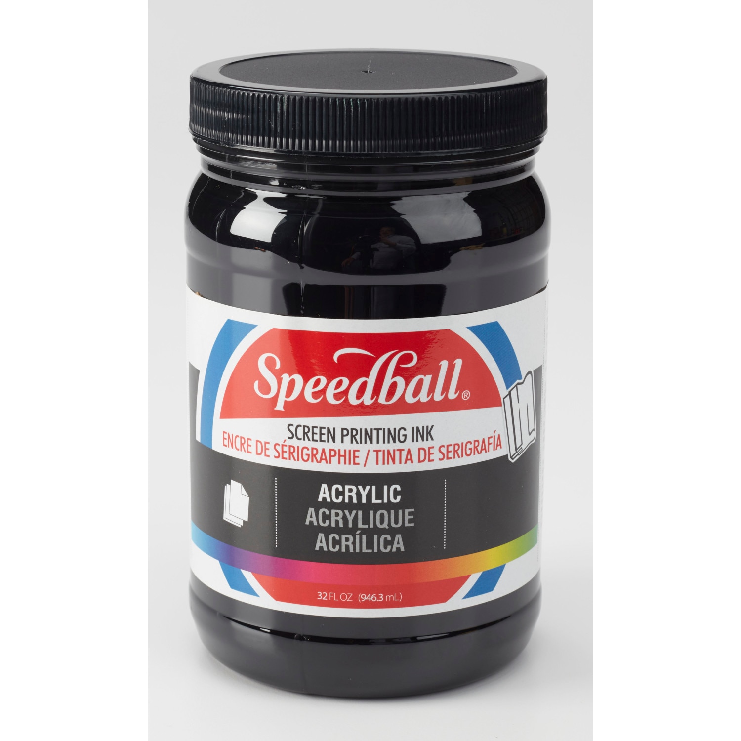 Speedball Permanent Acrylic Screen Printing Ink, 32 oz., Black