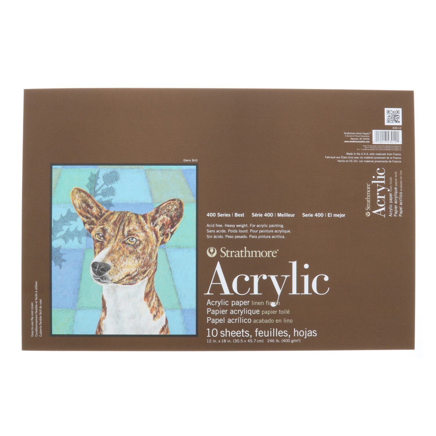 Strathmore Acrylic Paper Pad, 400 Series, 12" x 18"