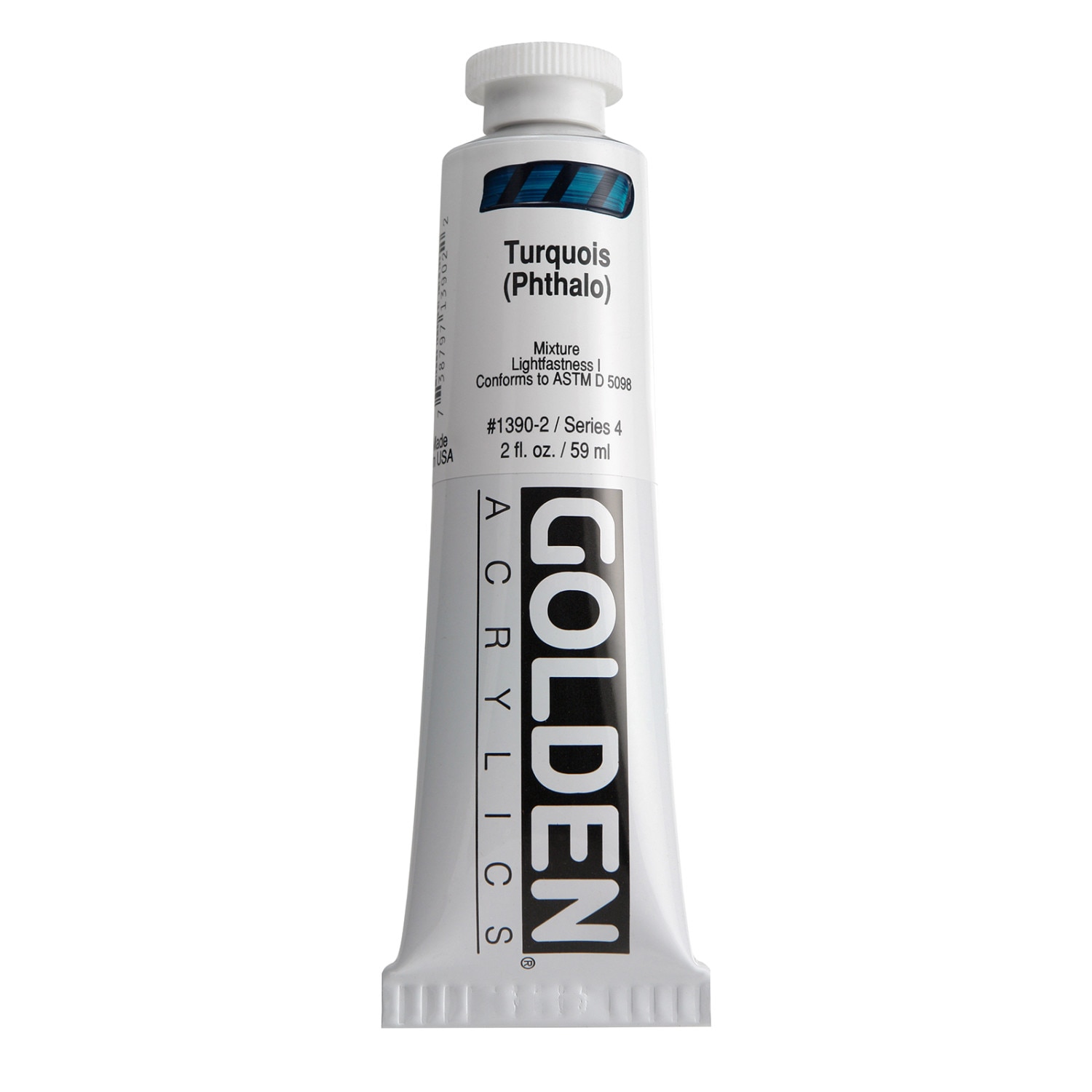 Golden(R) Heavy Body Acrylic, 2 oz., Turquois Phthalo