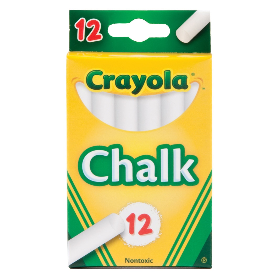 510320 Crayola Wht Chalk @+(12)