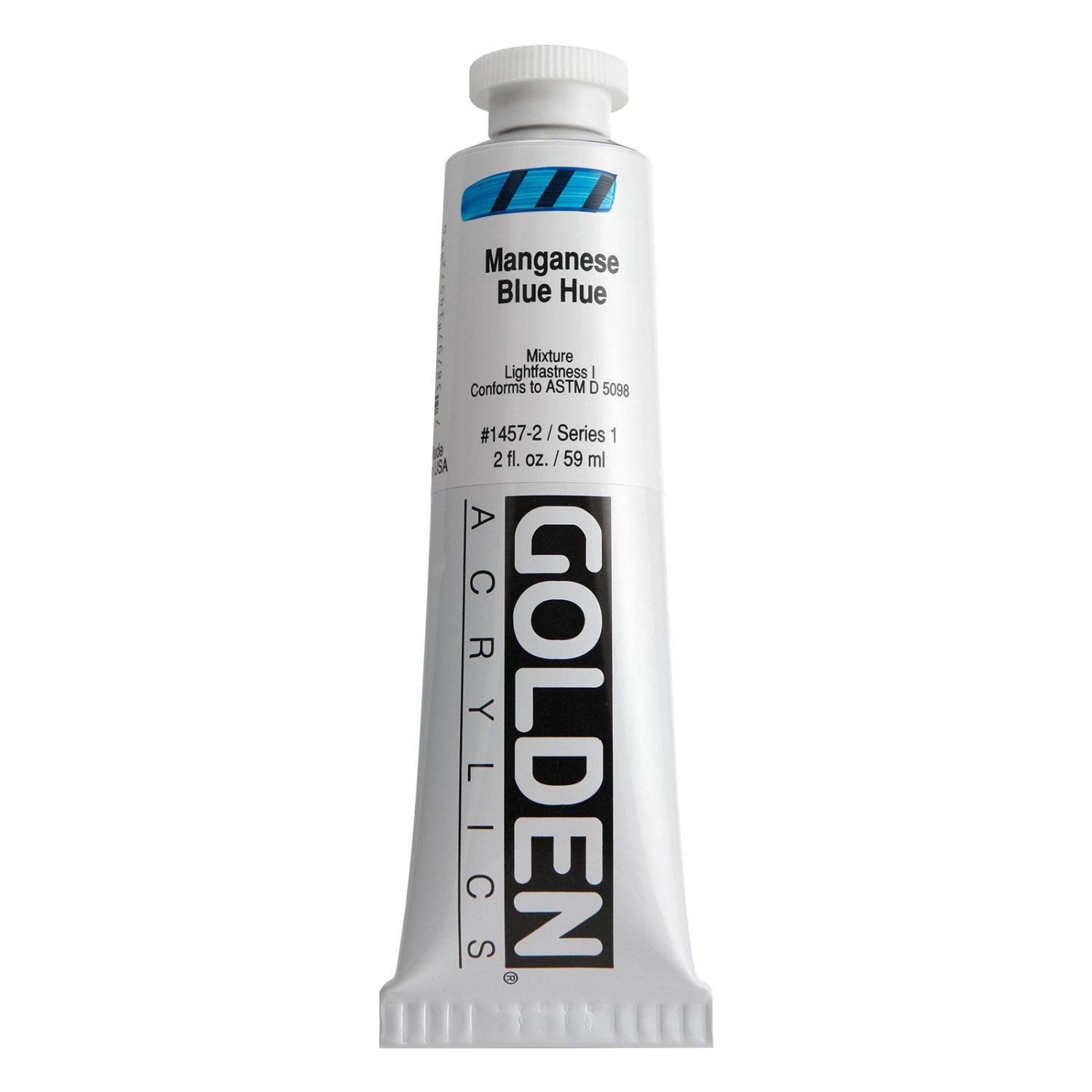 Golden(R) Heavy Body Acrylic, 2 oz., Manganese Blue Hue