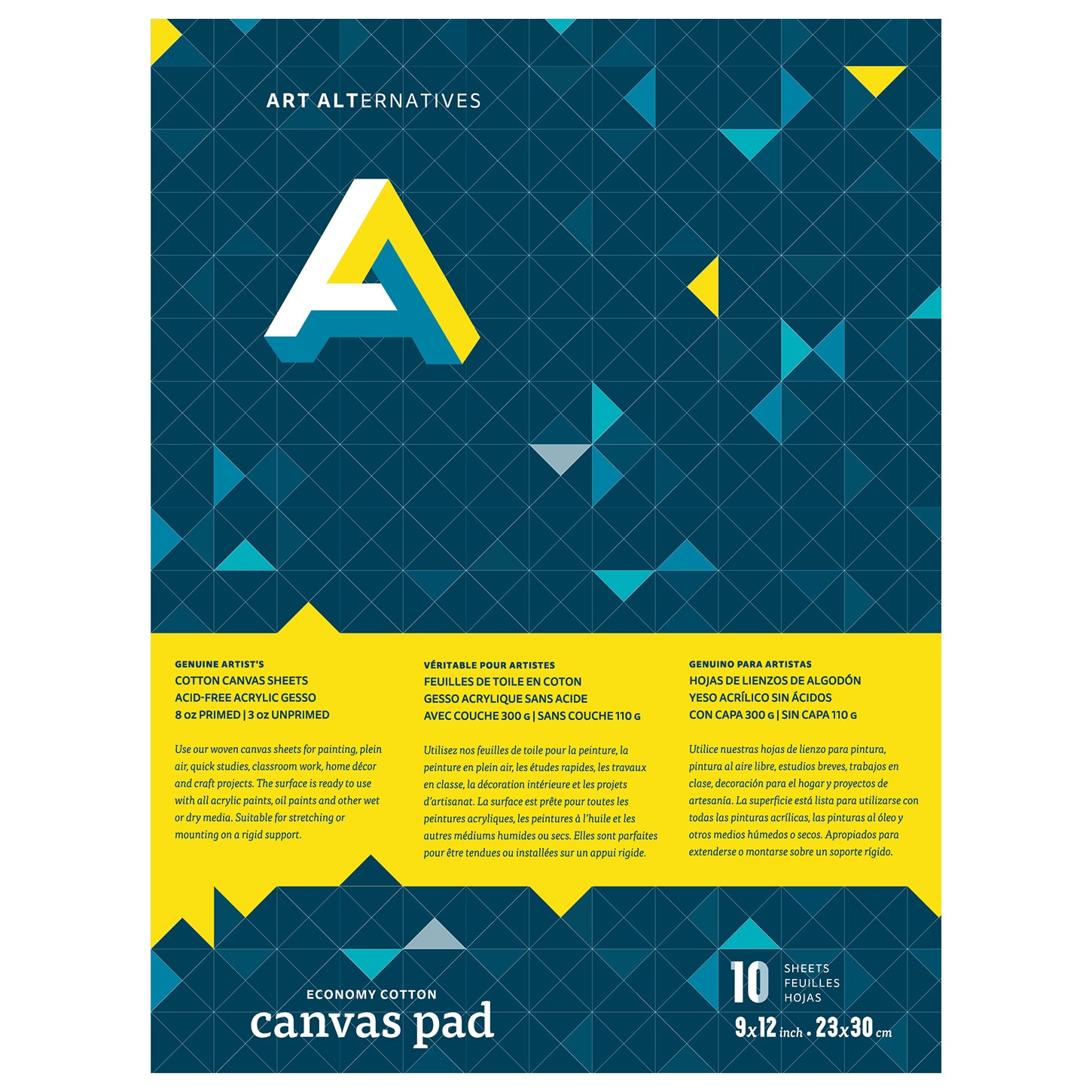 Art Alternatives Canvas Pad, 9" x 12"