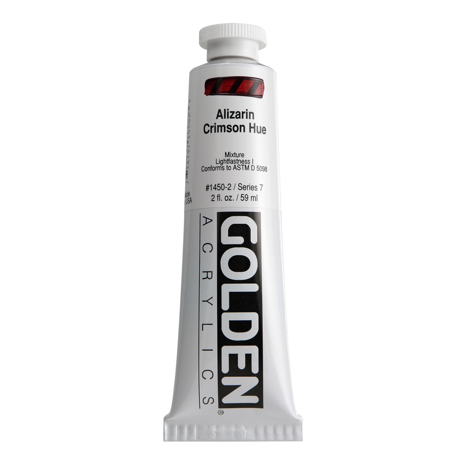 Golden(R) Heavy Body Acrylic, 2 oz., Alizarin Crimson Hue