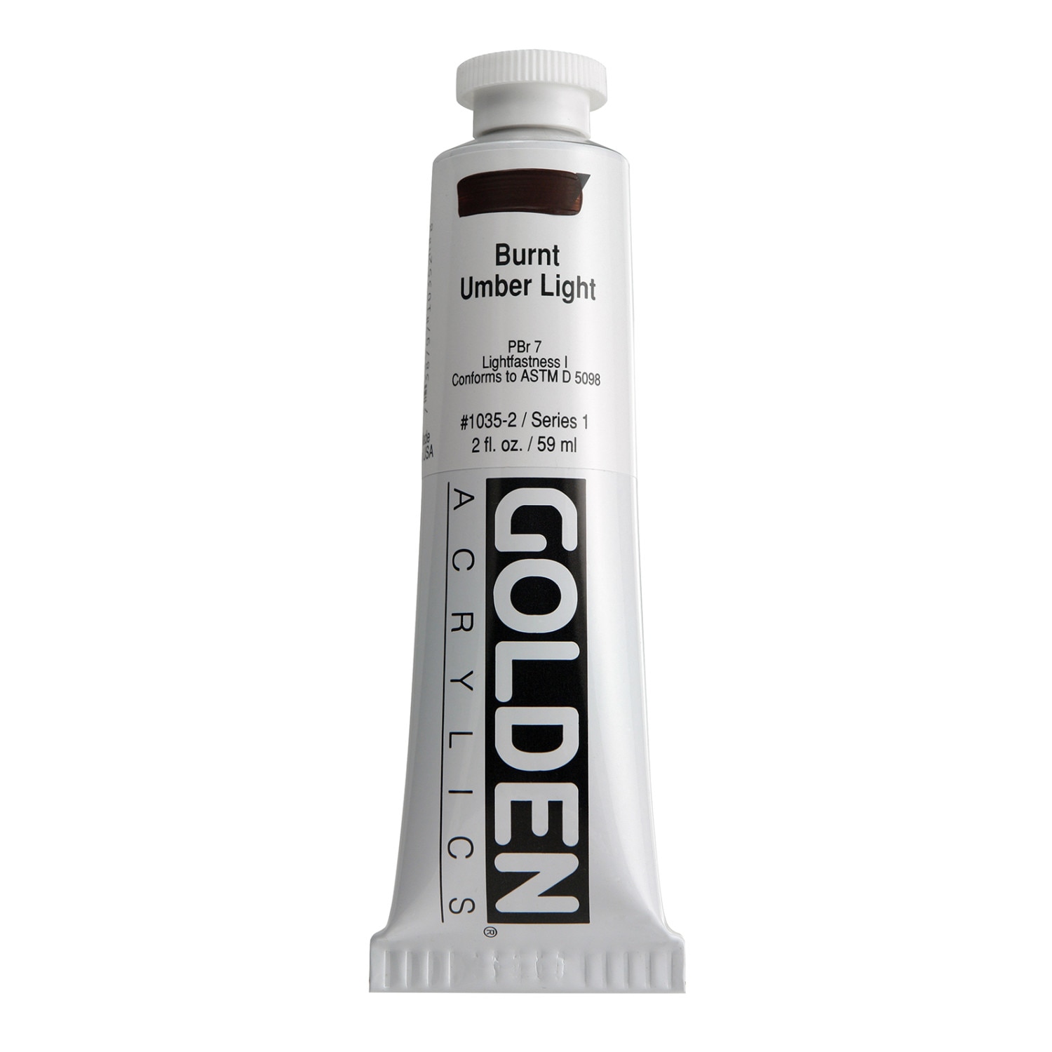 Golden(R) Heavy Body Acrylic, 2 oz., Burnt Umber Light