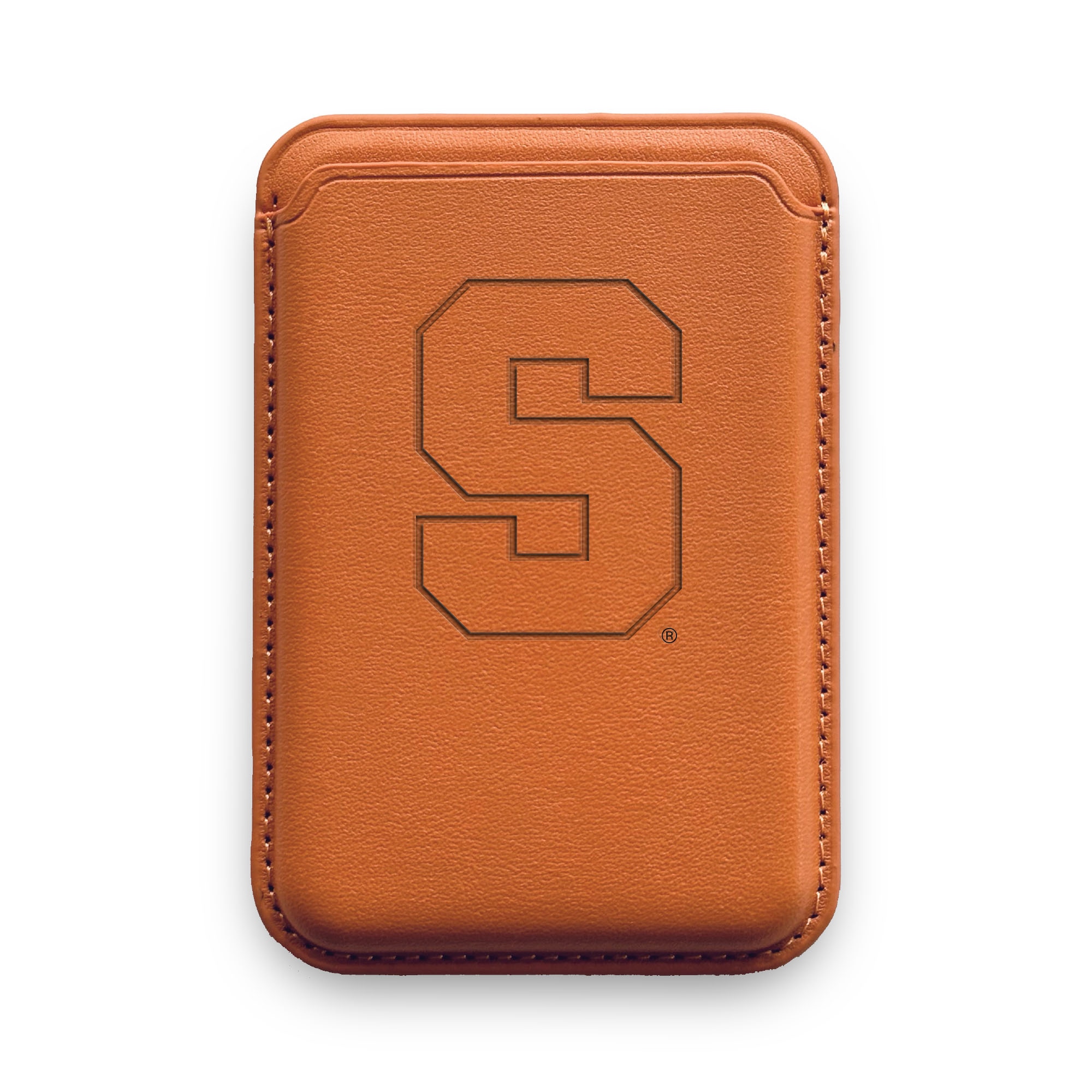 Monaco Leather Cellphone ID wallet with MagSafe Caramel