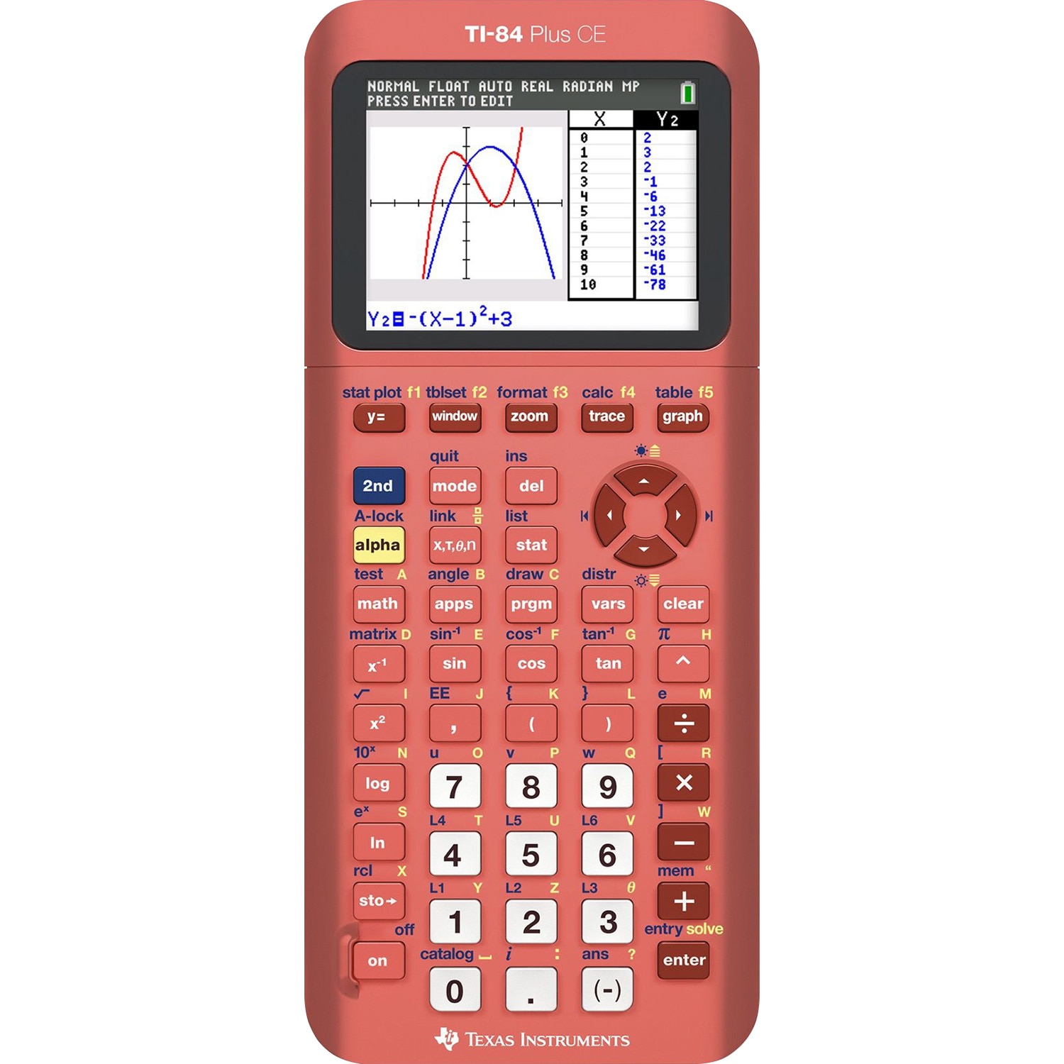 TI84 Plus CE Positive Coral-ation