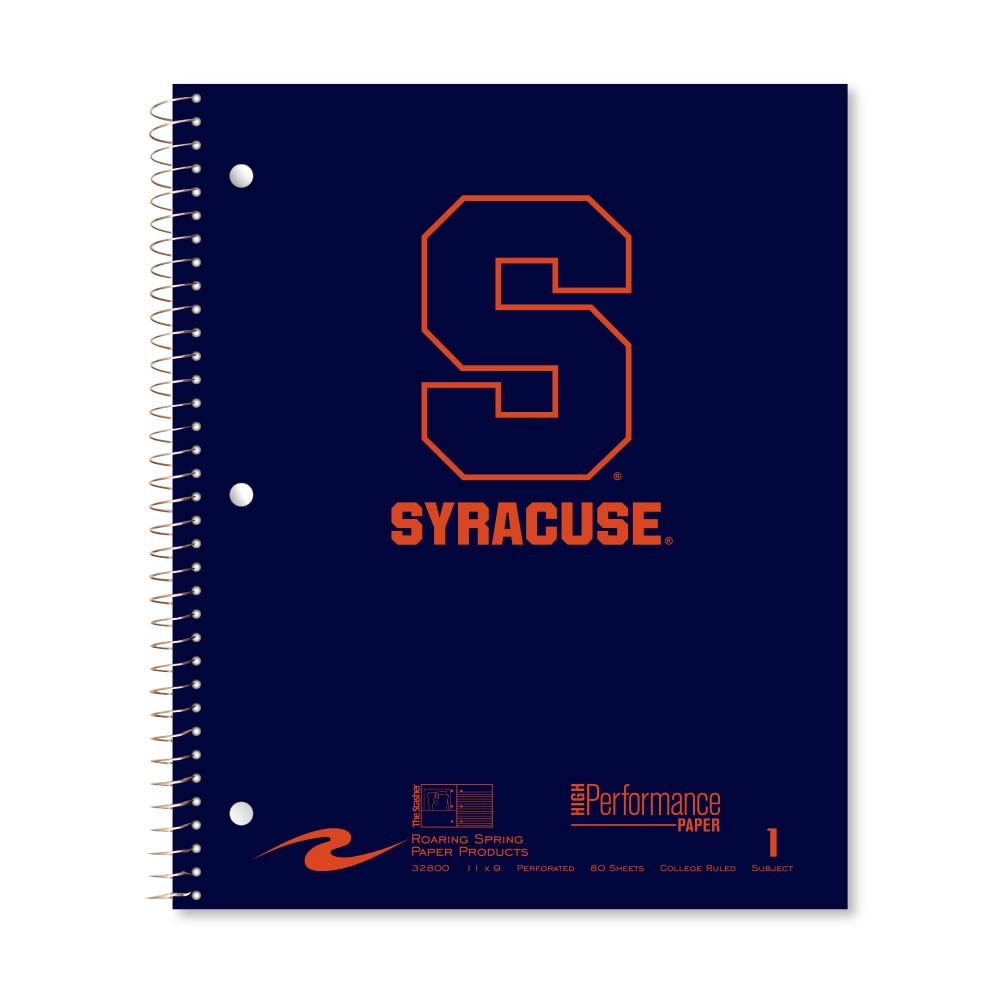 Roaring Premium 1 Subject Notebook, 8.5x11 College Ruled 20lb Paper, Pressboard Foil Cover