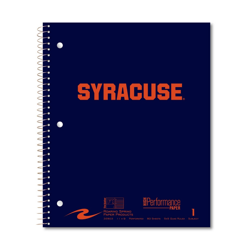 Roaring Premium 1 Subject Notebook, 8.5x11 Quad Ruled 20lb Paper, Pressboard Foil Cover