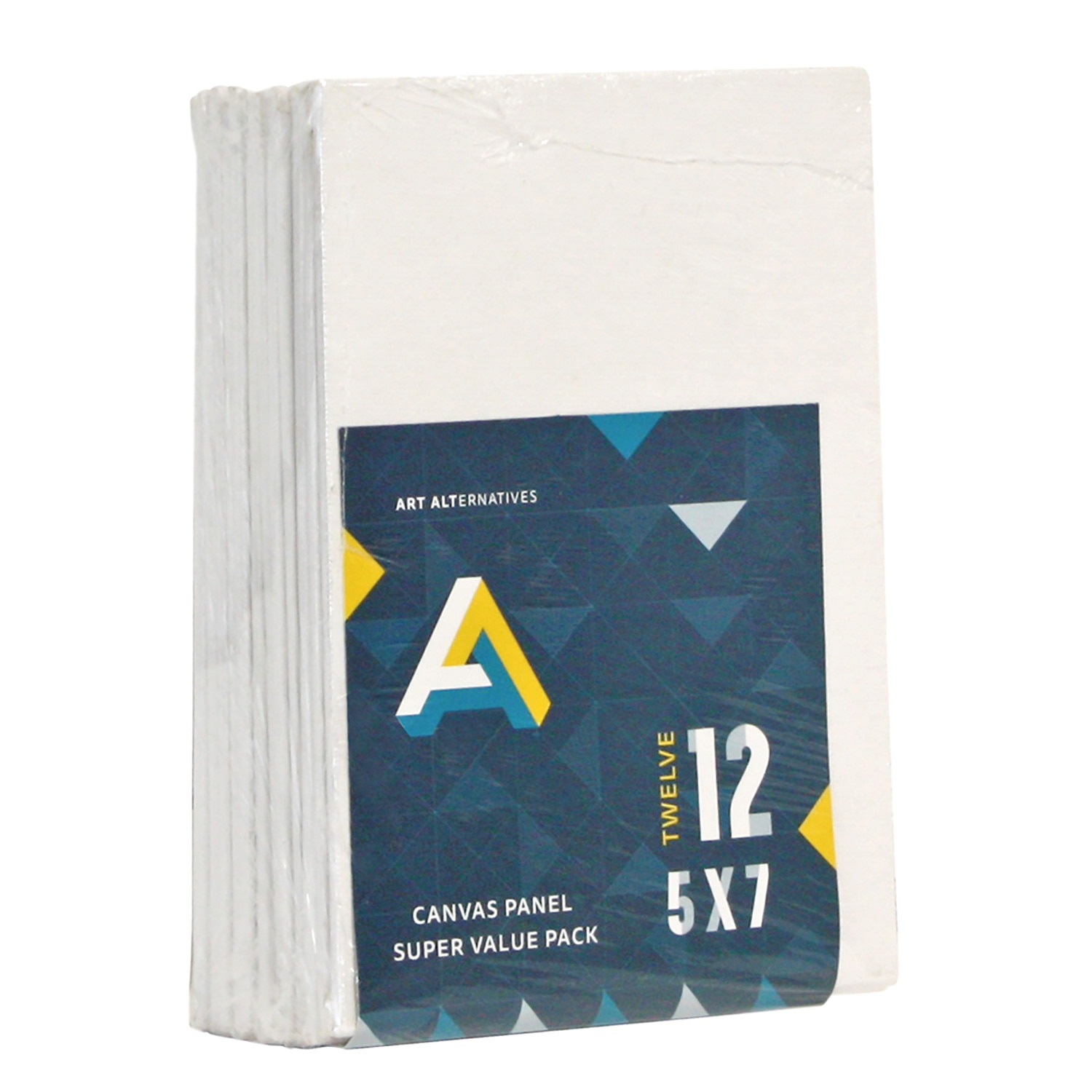 Art Alternatives Canvas Panel, White, 5" x 7", 12/Pkg.